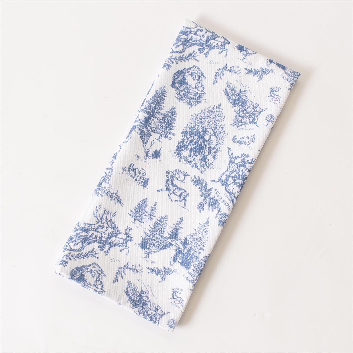 Tea Towels - Frosted Blue Pine Toile (Set of 2)