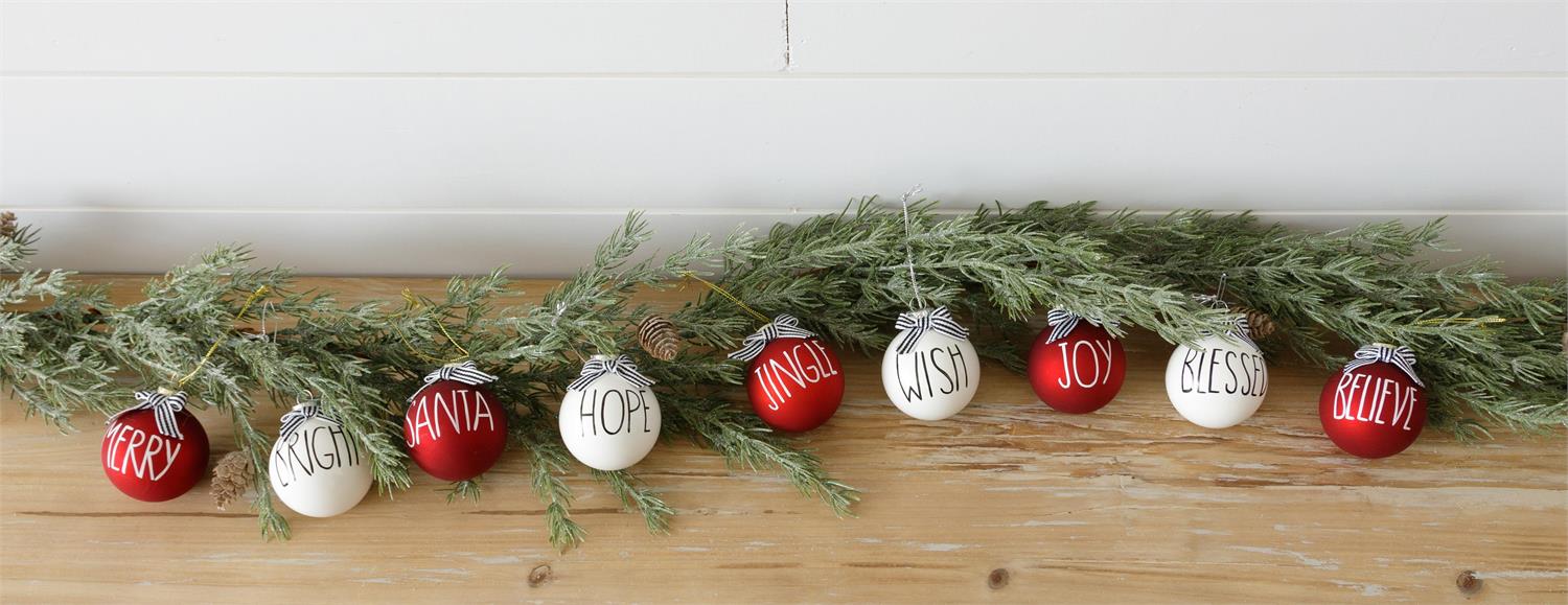 Red And White Winter Ornament