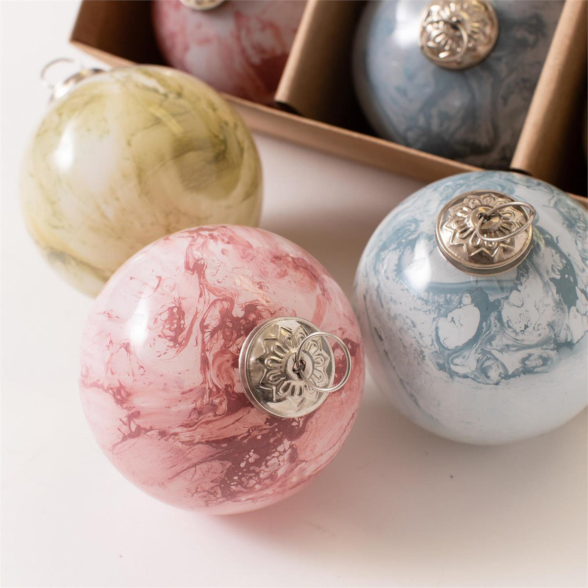 Pastel Mist Ornaments (S/6)