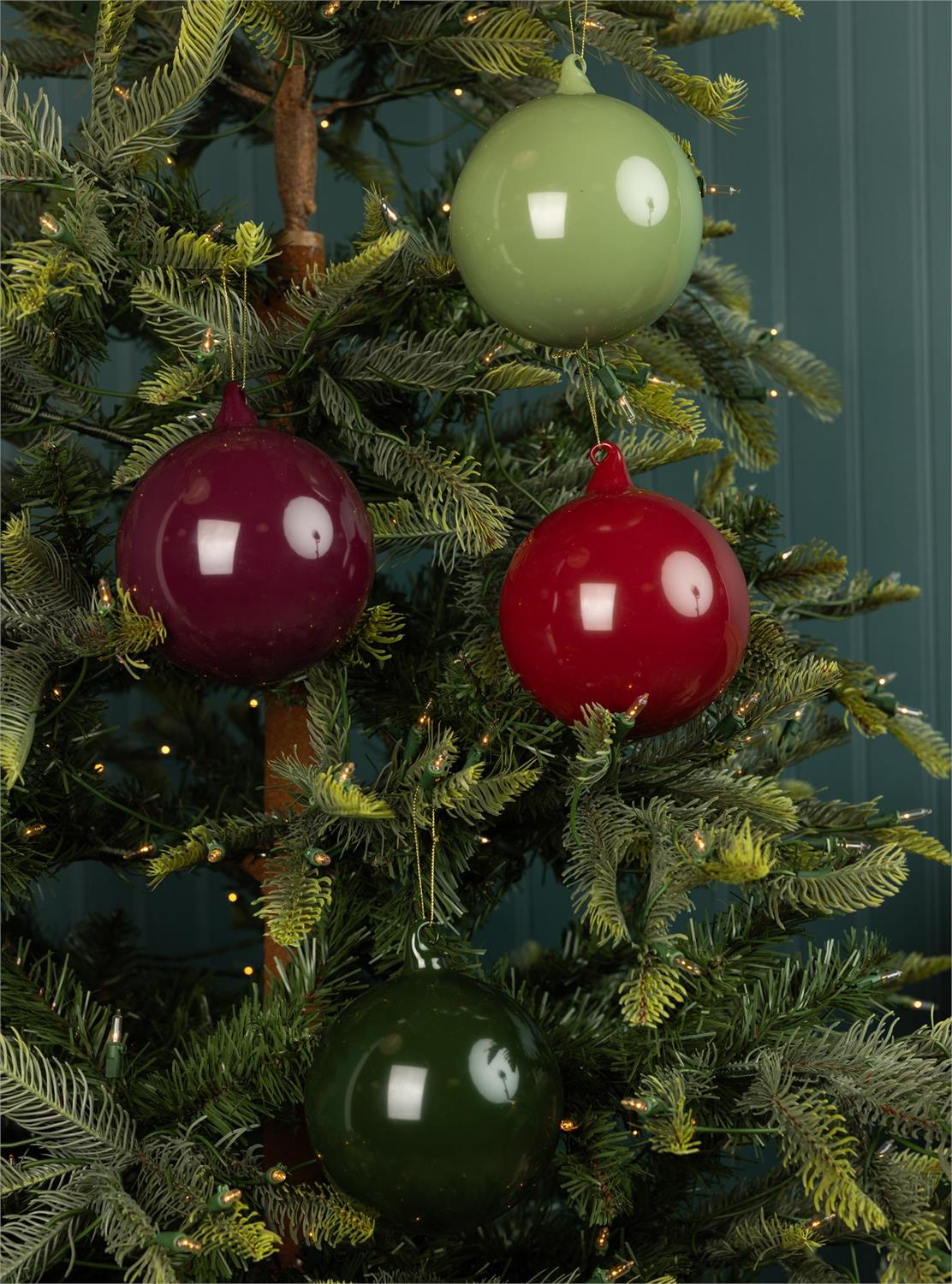 Hand-Blown Glass Ornament - Very Merry (Set of 4)