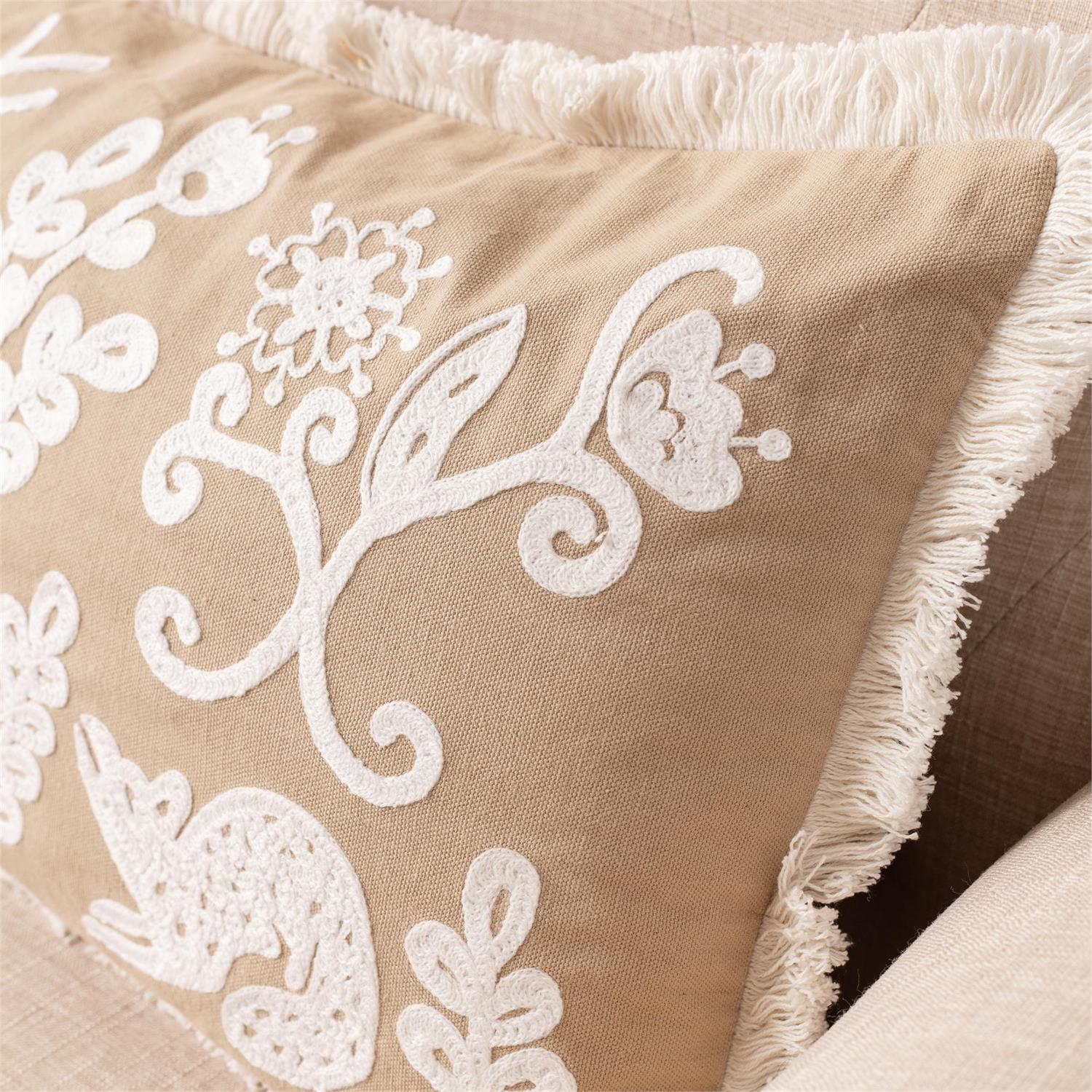 Folk Art Lumbar Pillow