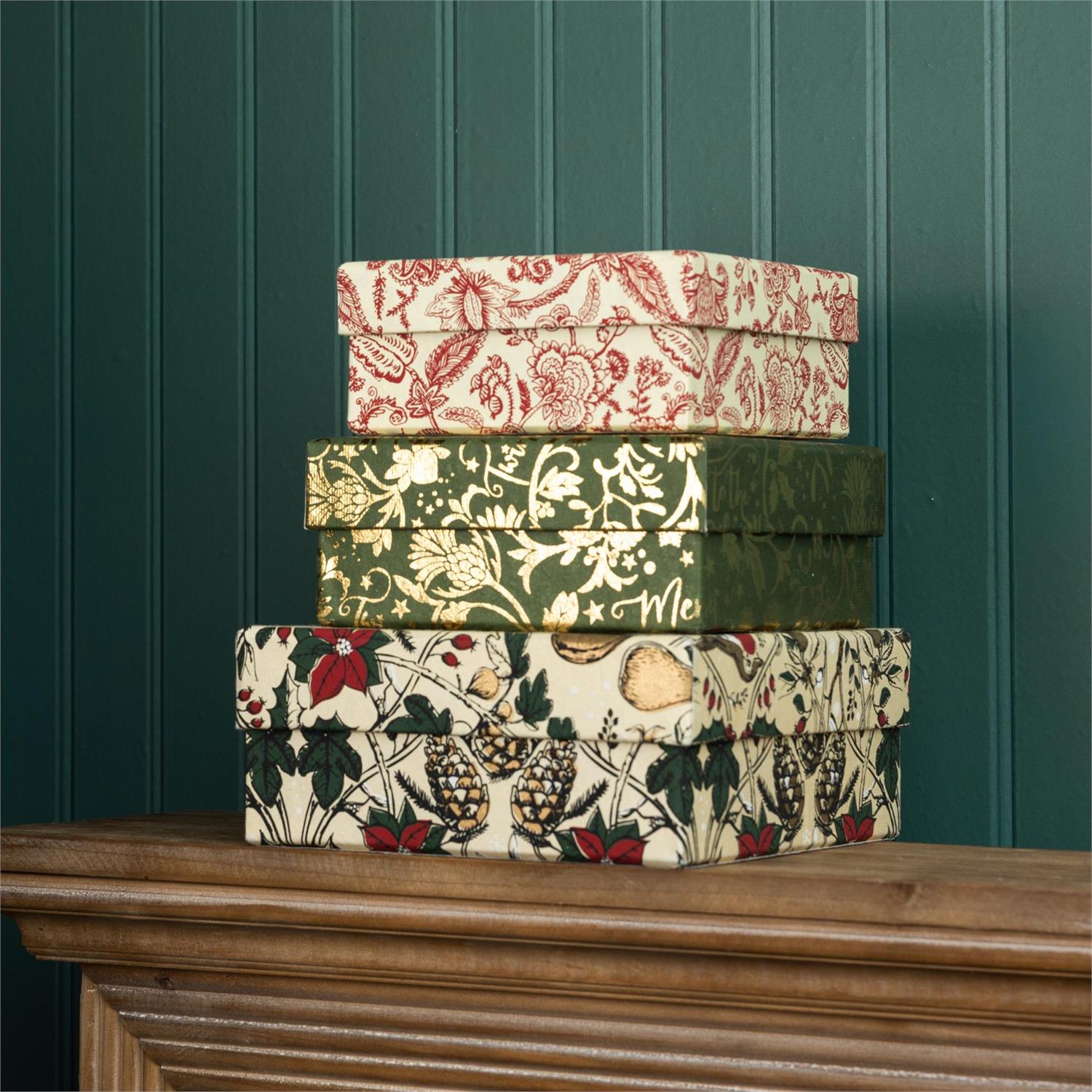 Nested Boxes- Christmas Heirloom, 3 Designs