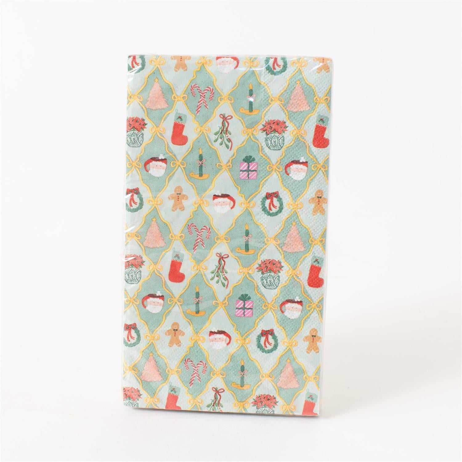 Paper Guest Towels - Christmas Blush Wonderland - 15 Ct