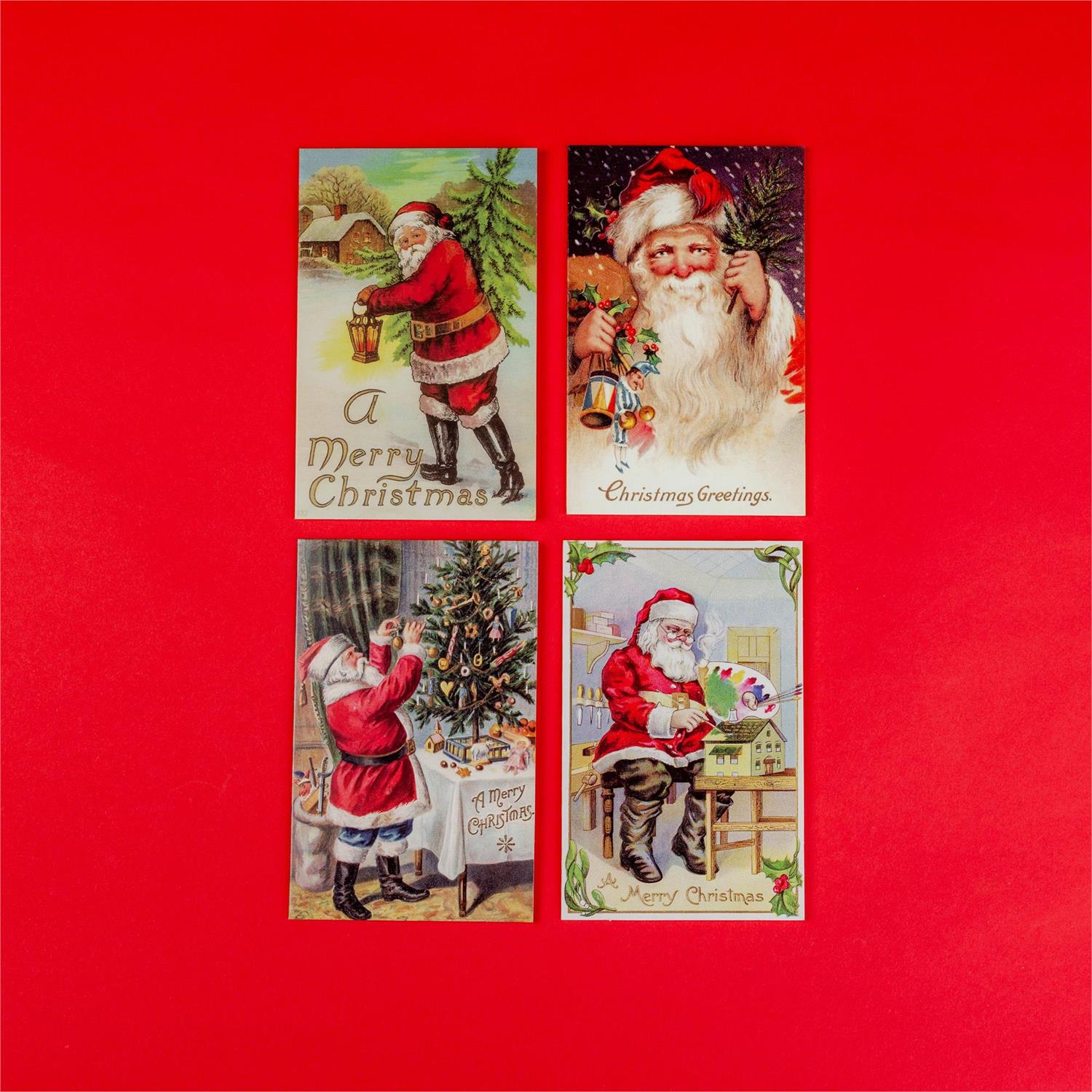 Note Cards - Vintage Santa - 8 Ct Box