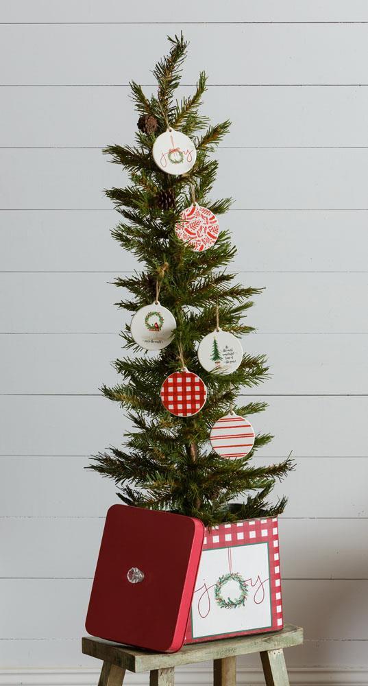 Christmas Joy - Ceramic Ornaments