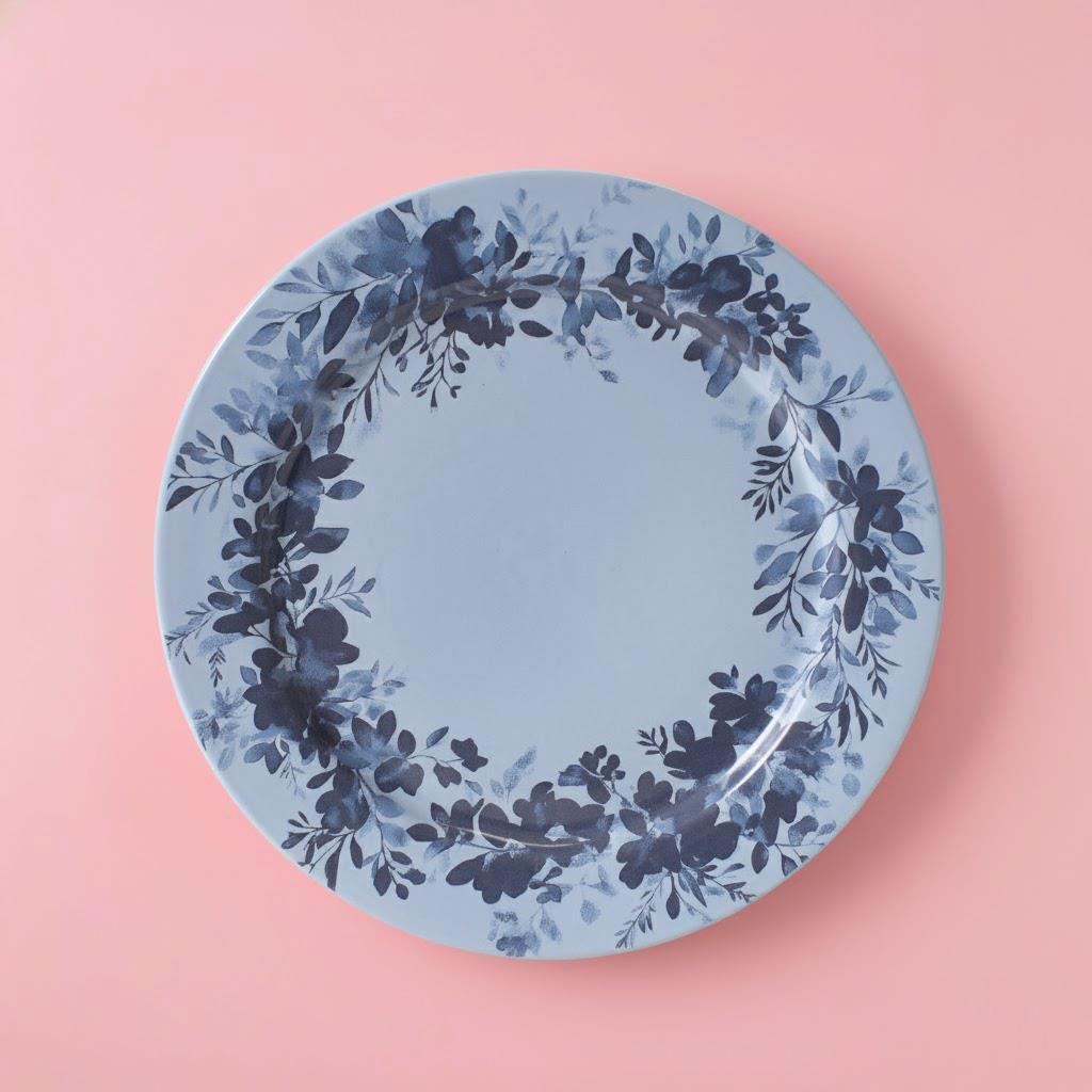 Winter Blue Petal Plate