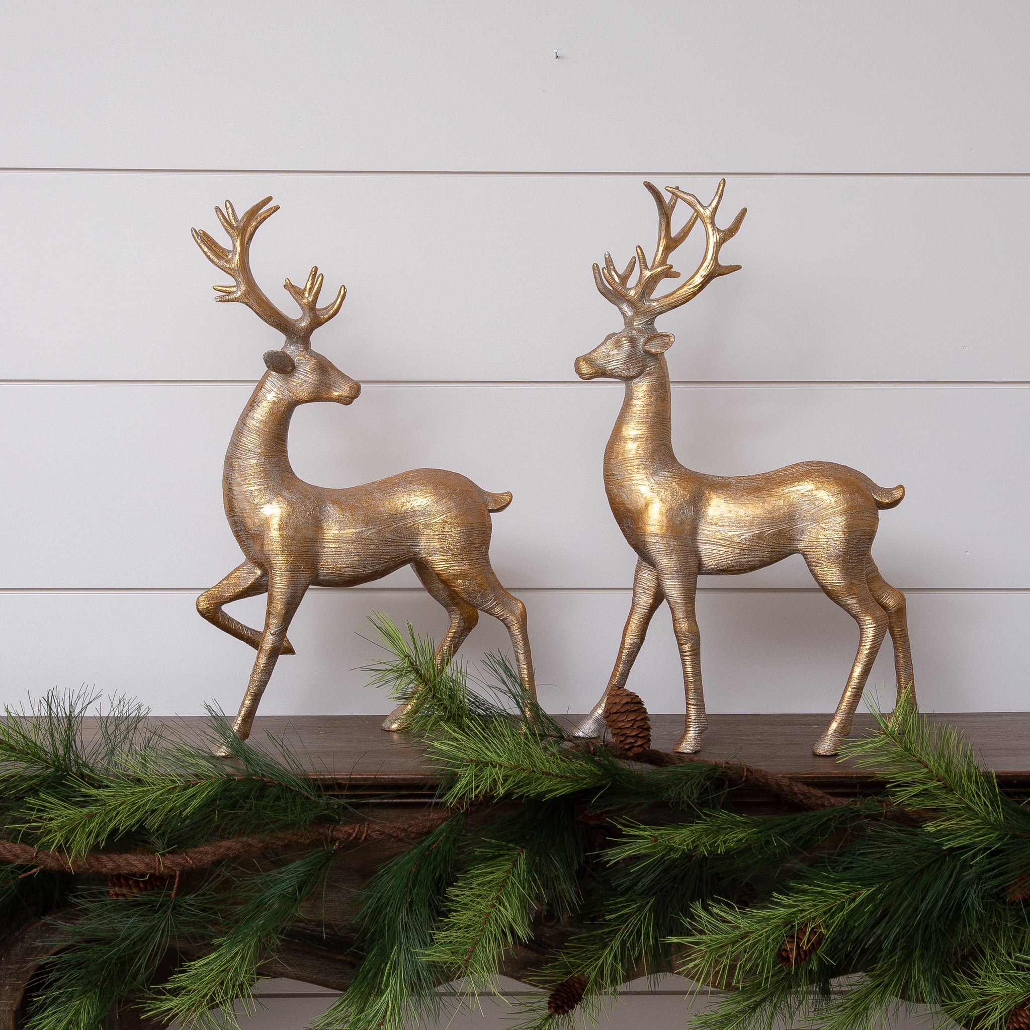 Gold Shimmer Deer (S/2)