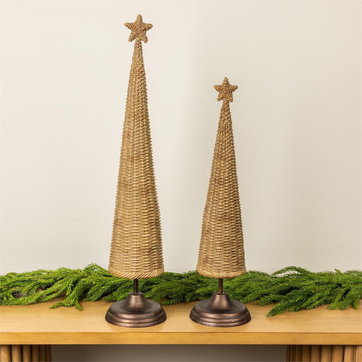 Wicker Look Christmas Tree