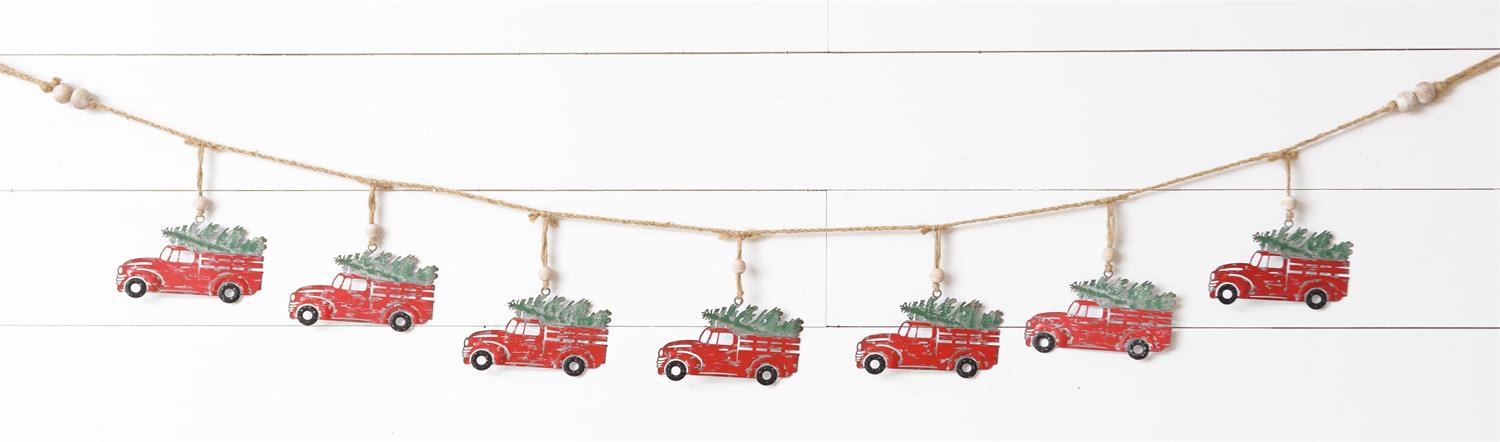 Garland - Metal Truck with Tree