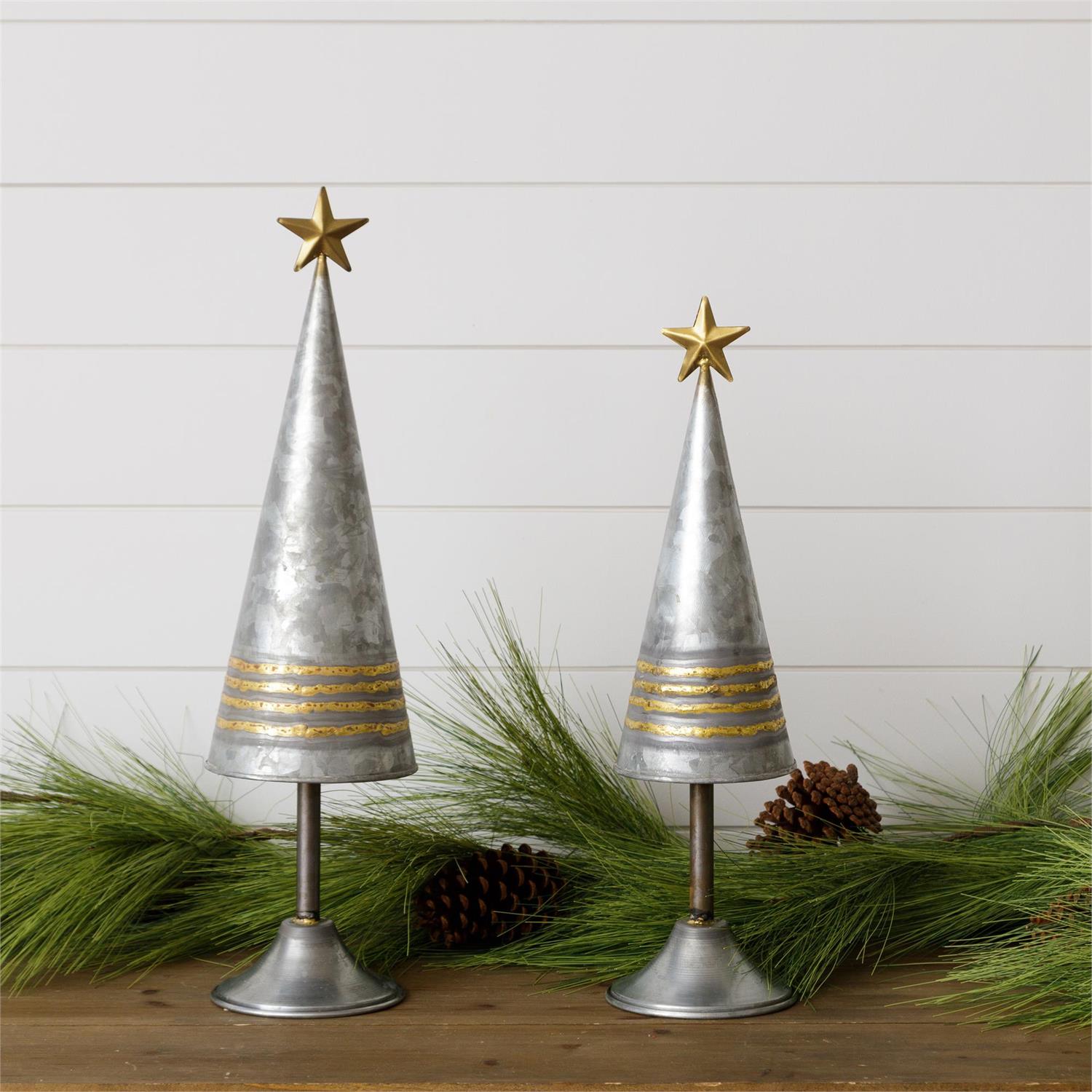 Galvanized Trees With Gold Welding