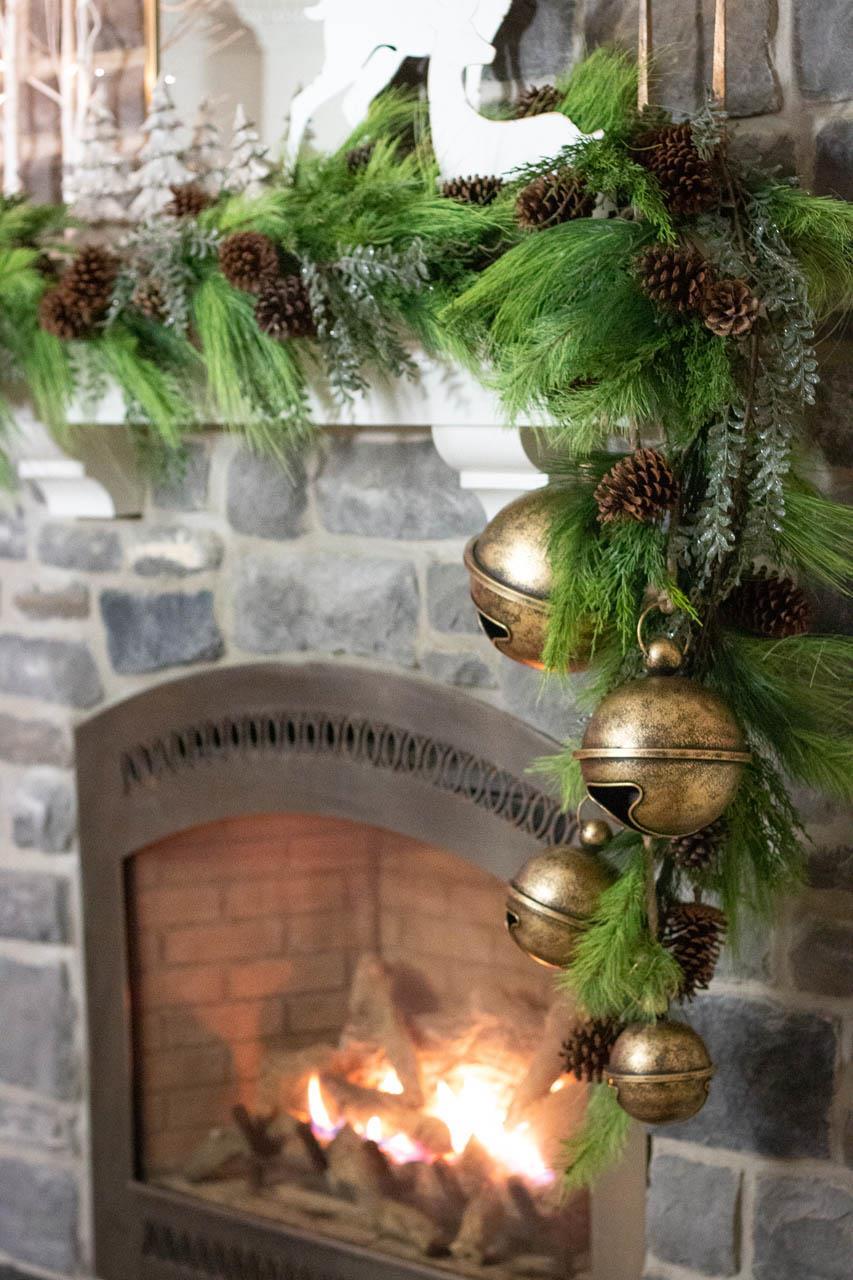 Hanging Antique Gold Bells (4 Bells)