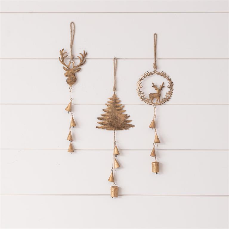 Gold Metal Bell Clusters (3 Styles)