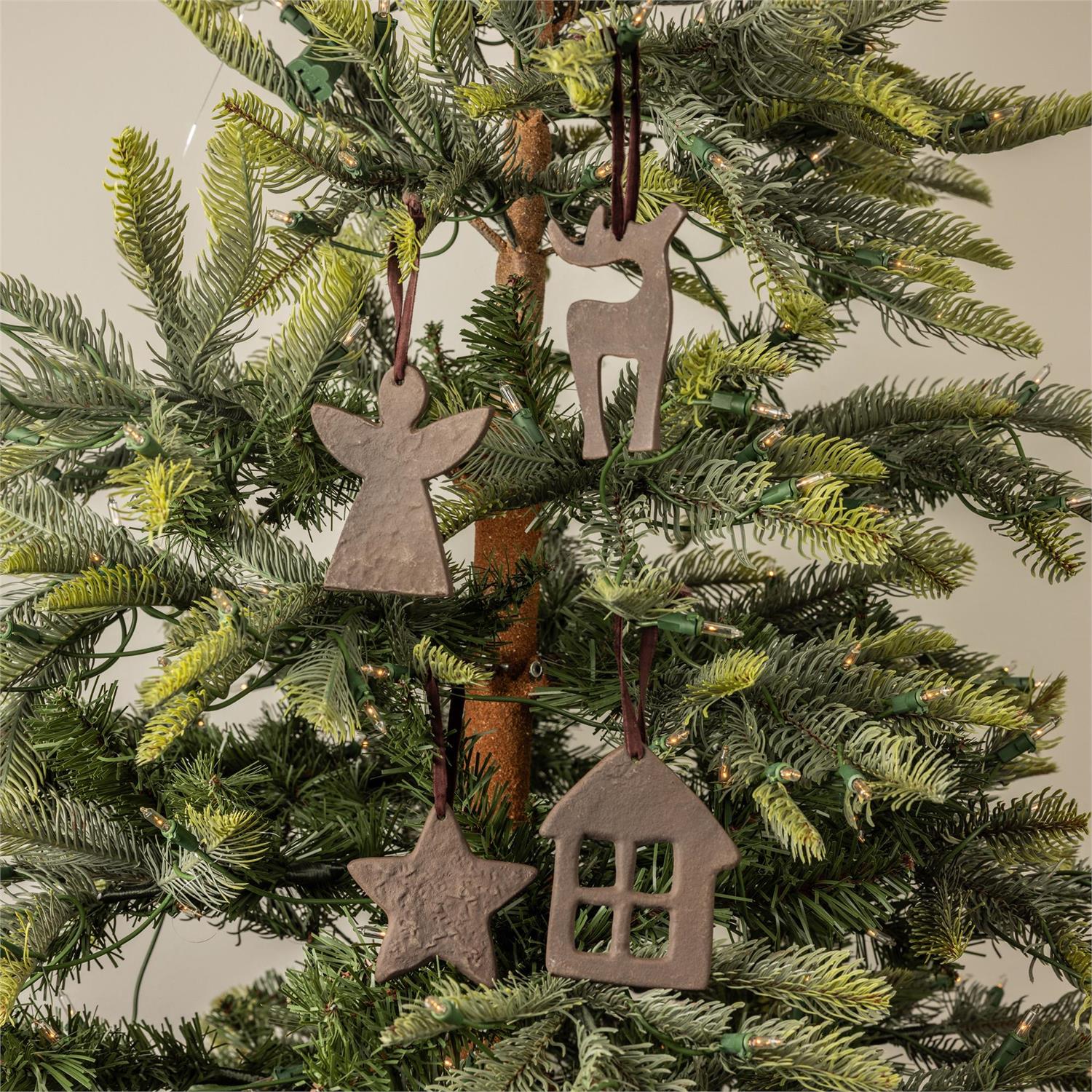 Ornaments - Antiqued Christmas Eve Cut Outs