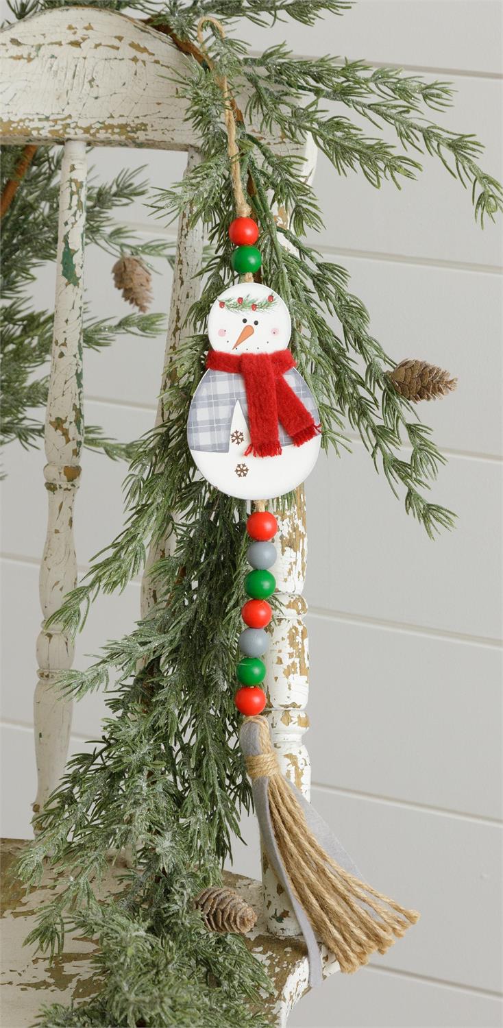 Hanging Snowman With Beads
