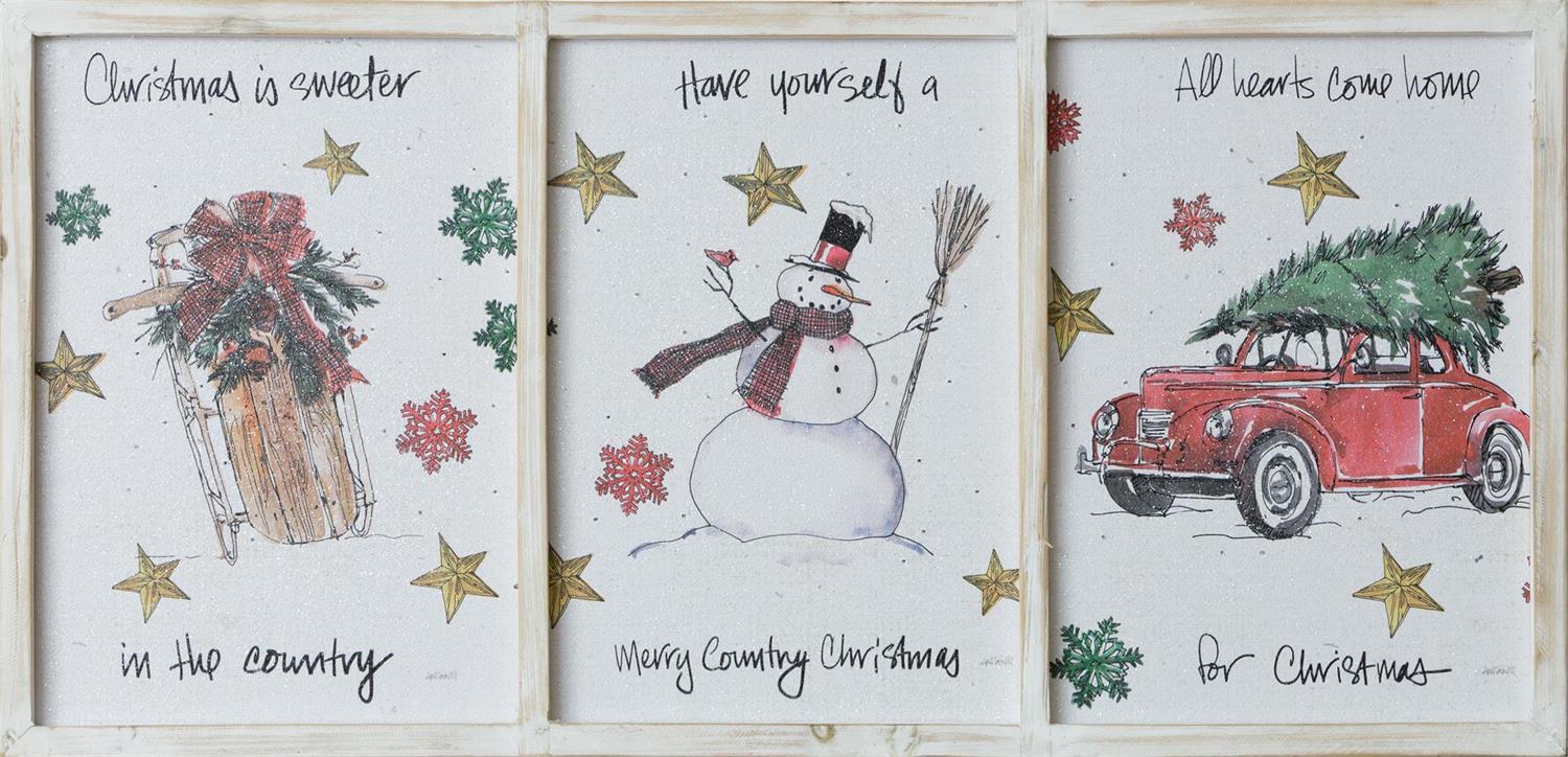 Home For The Holidays - Framed Canvas