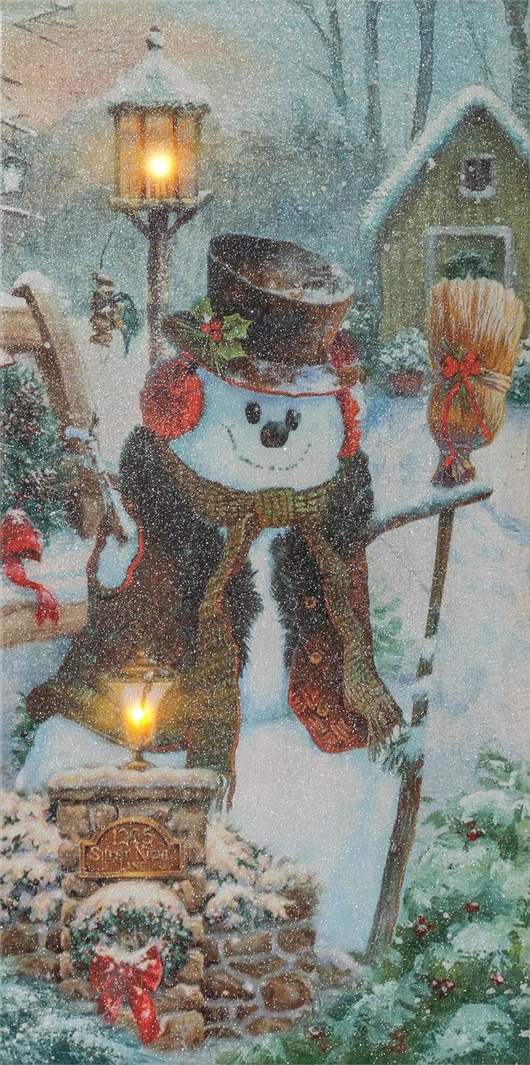 LED Canvas - Snowman