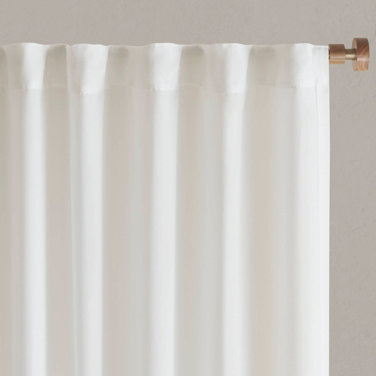 Rod Pocket with Back Tab Privacy Curtain Pair