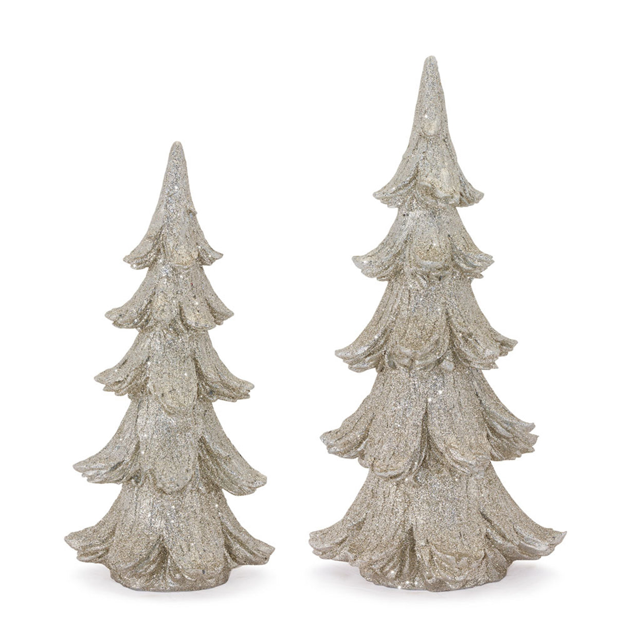 Champagne Shimmer Holiday Tree Décor (S/2)