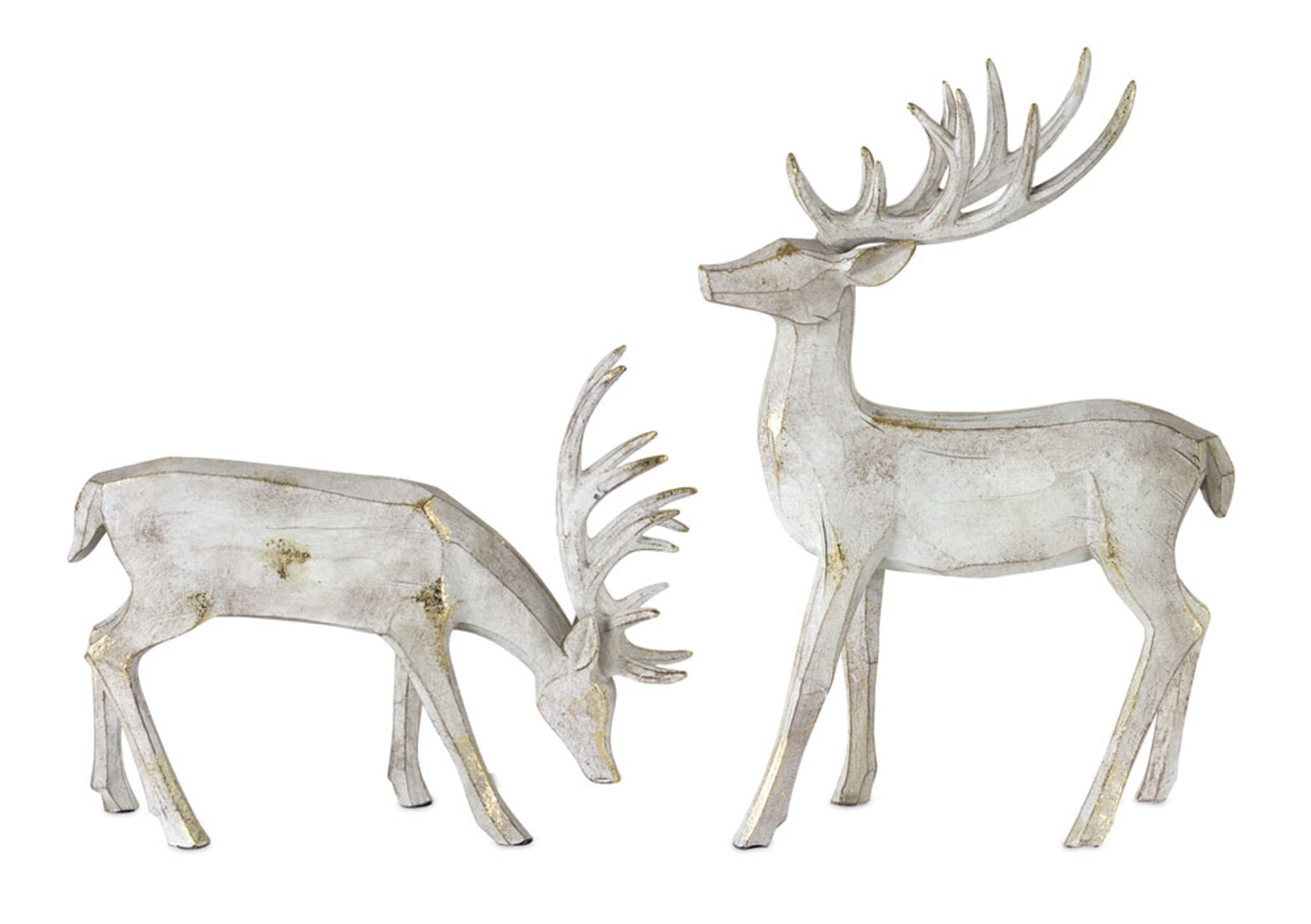 Deer (2 Asst) 11"L x 9"H, 9"L x 13"H Resin
