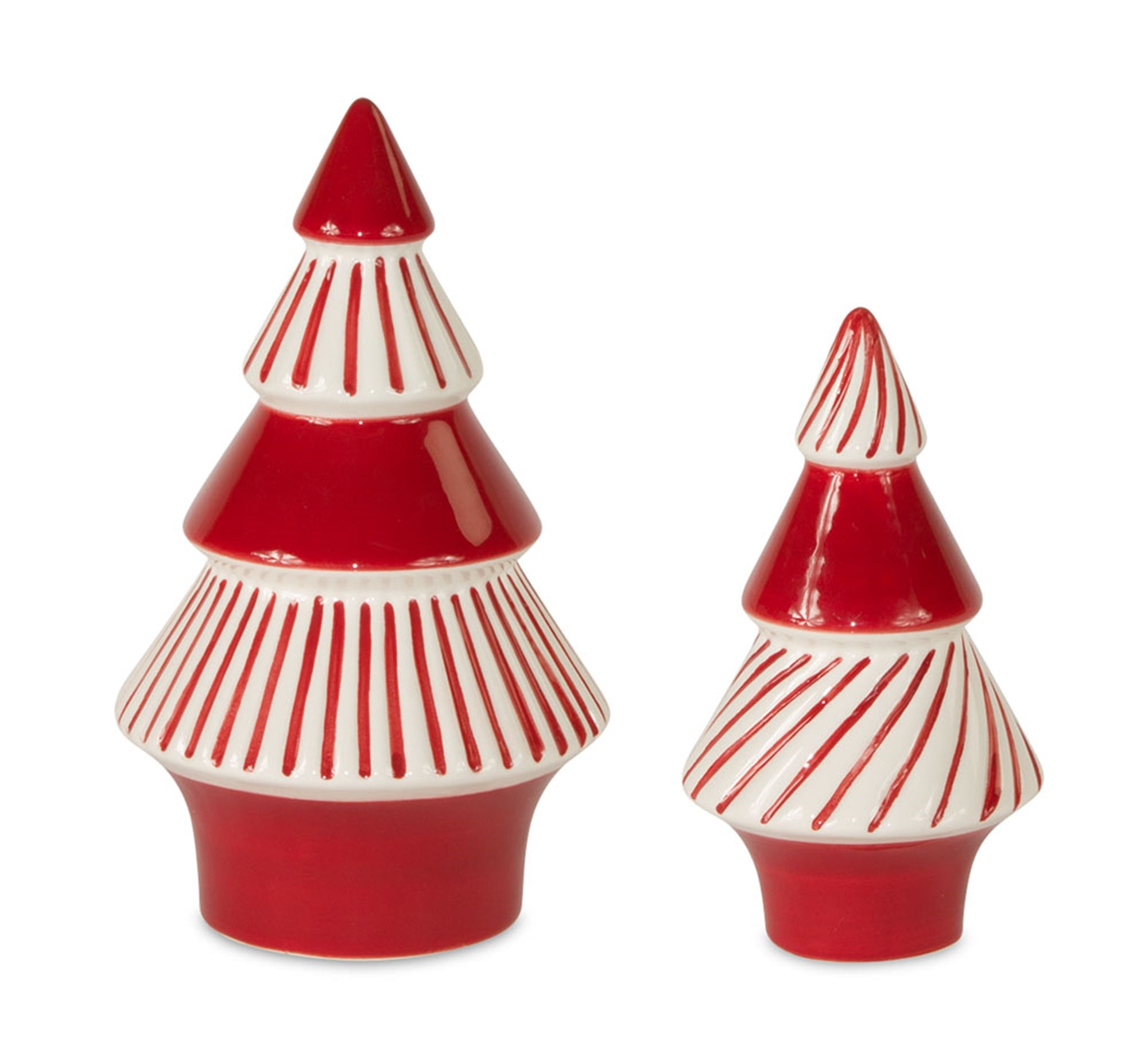 Tree (Set of 2) 6.25"H, 8"H Ceramic
