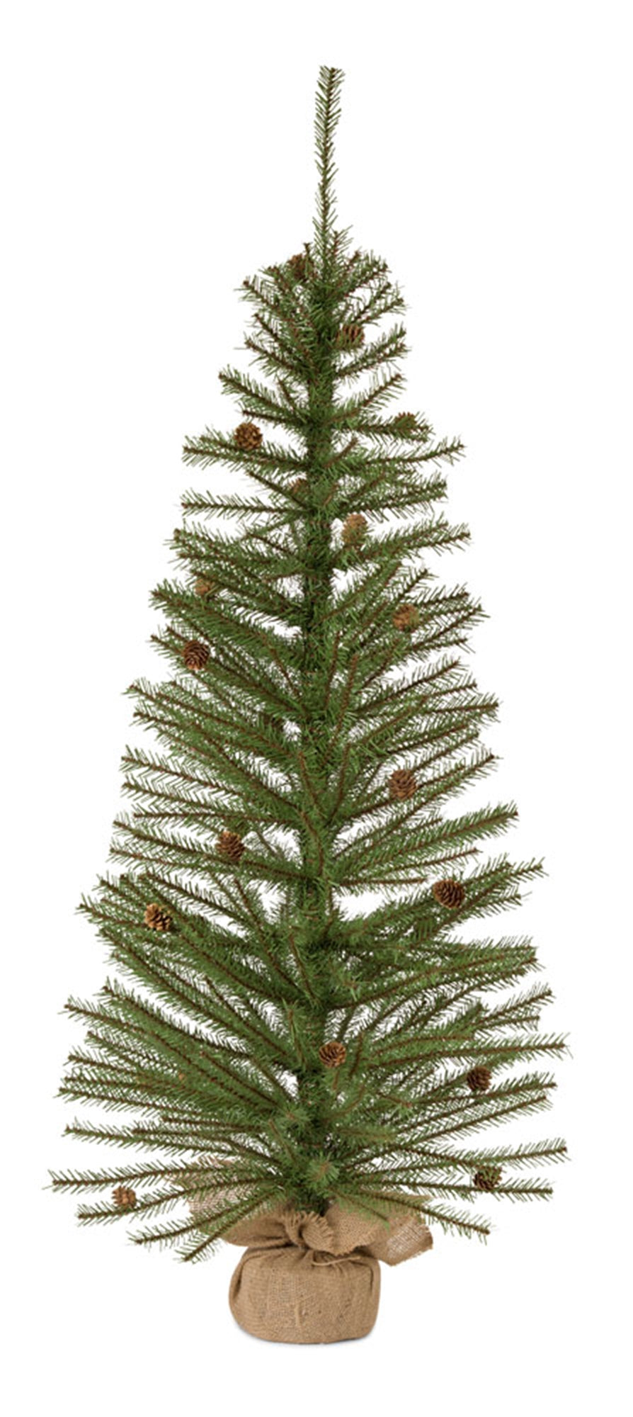 Pine Tree with Burlap Bag Base 4'H