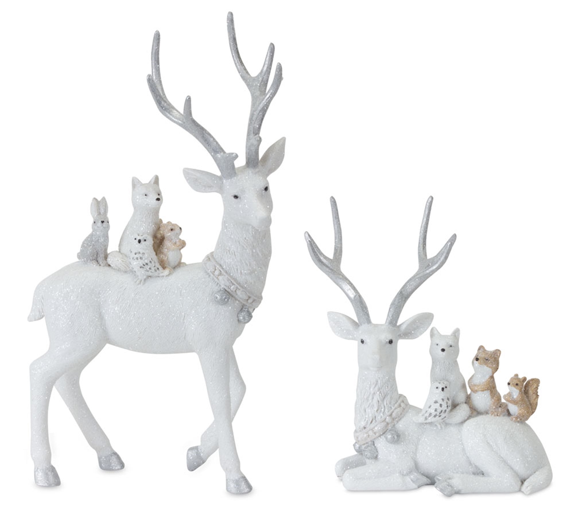 Deer (2 Asst) 7"H, 11.5"H Resin