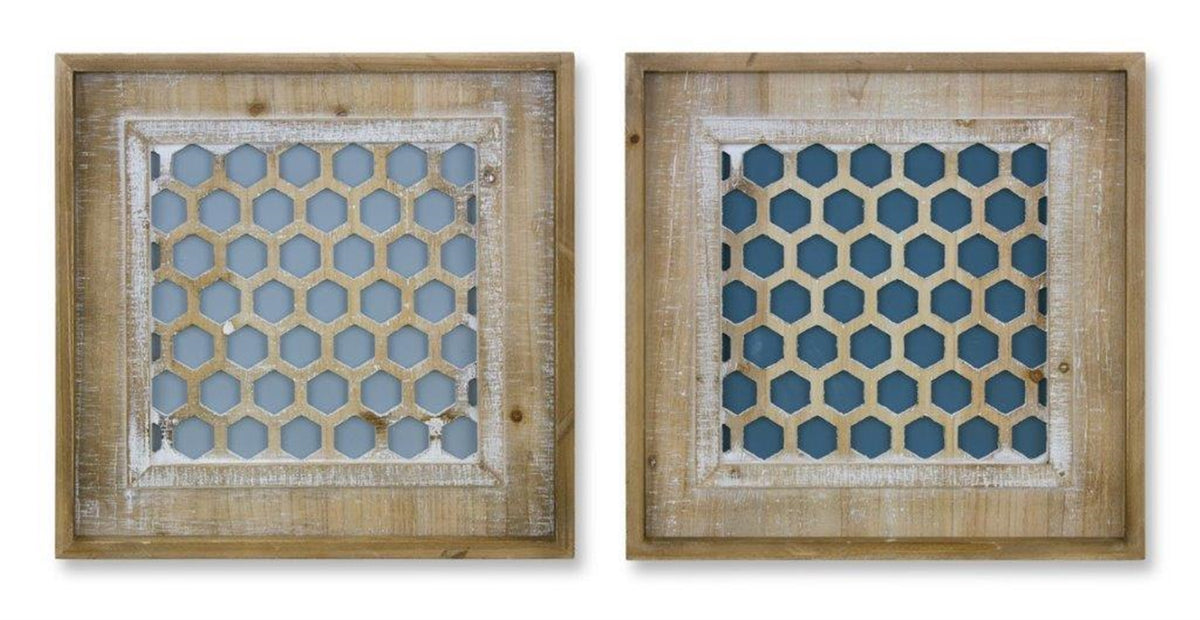 Honeycomb Wall Plaque (S/2)