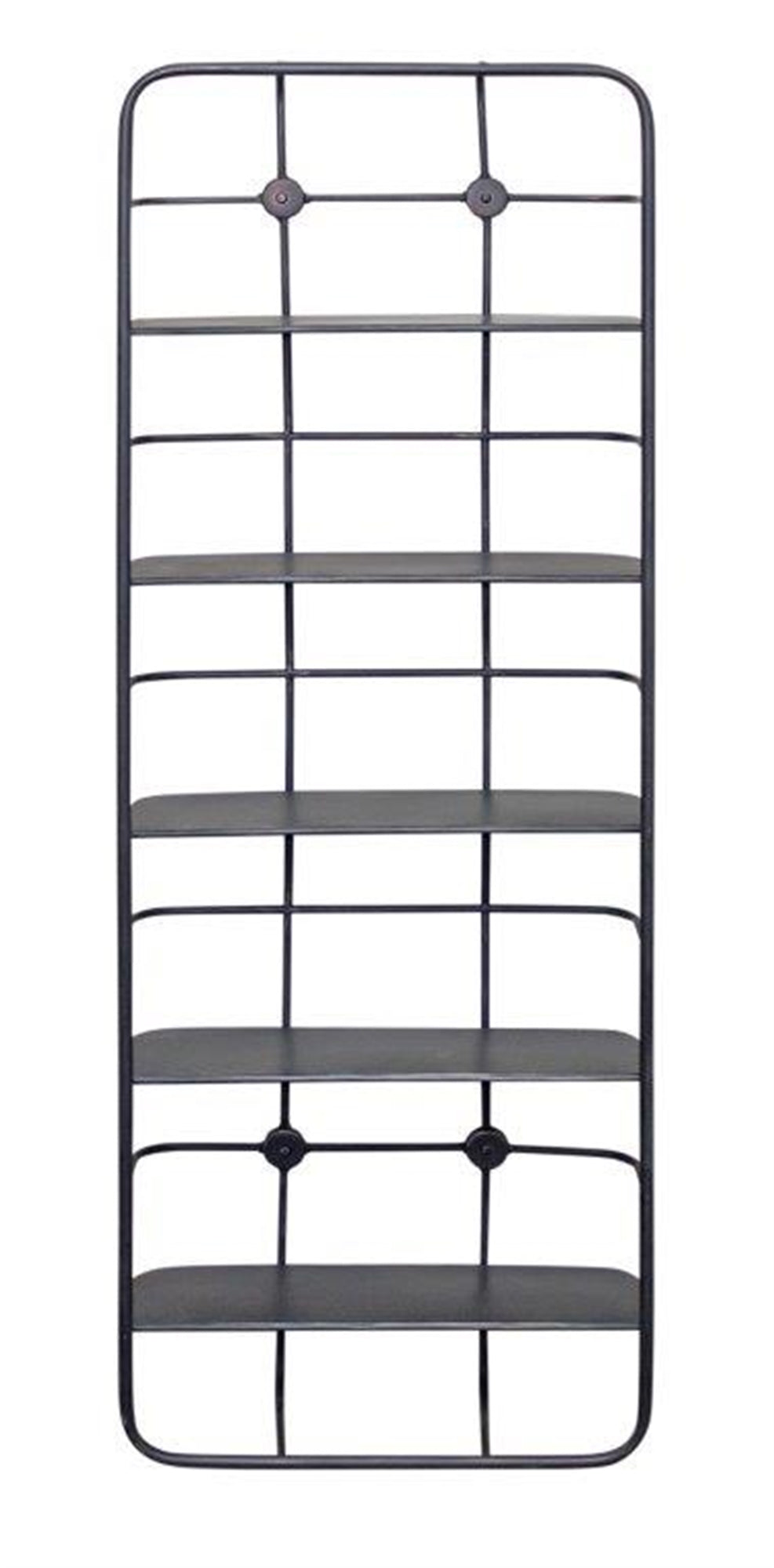 Rustic Metal Wall Organizer 40"H