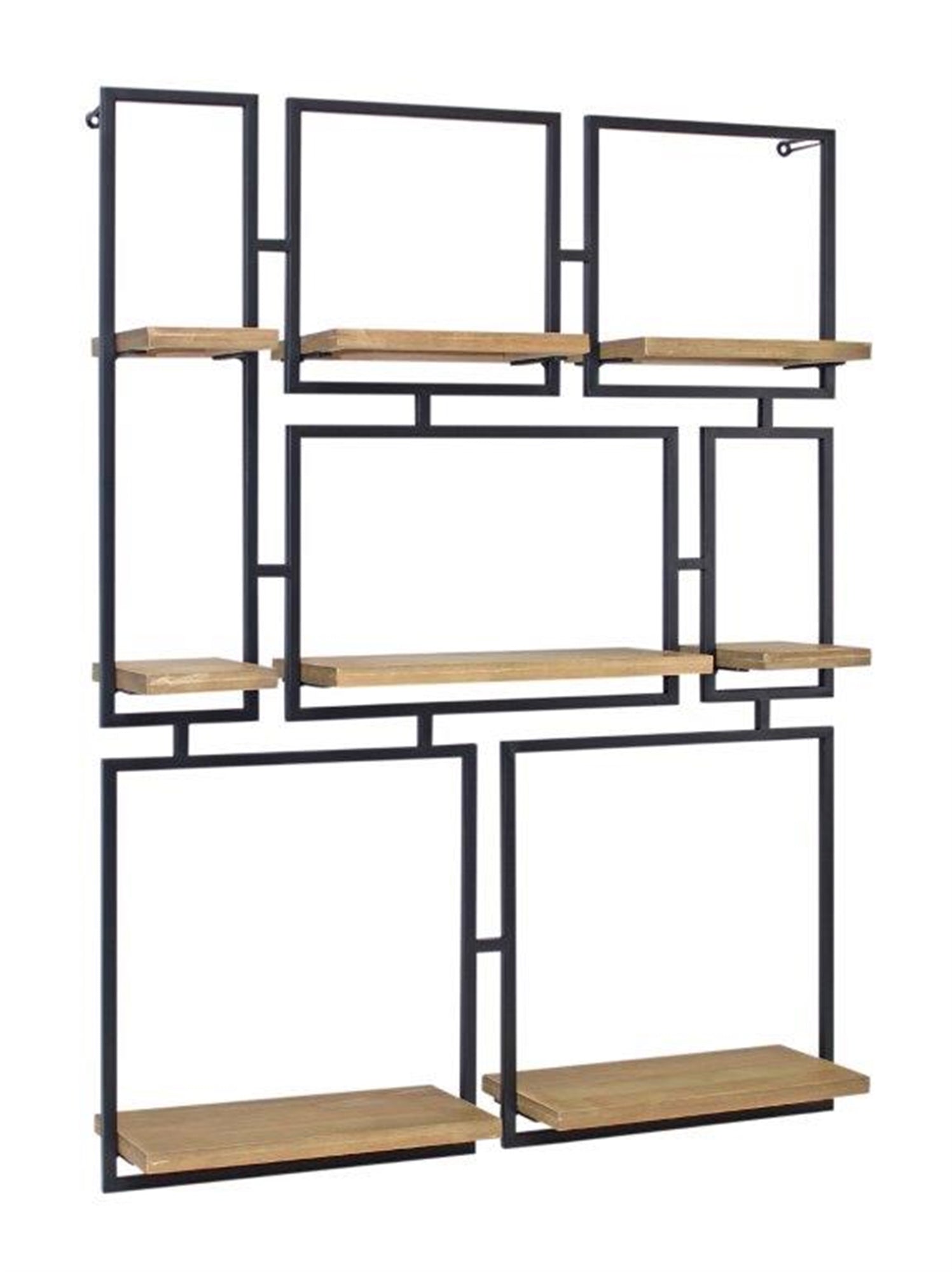 Wall Shelf 30.5"L x 32.25"H Iron/Wood