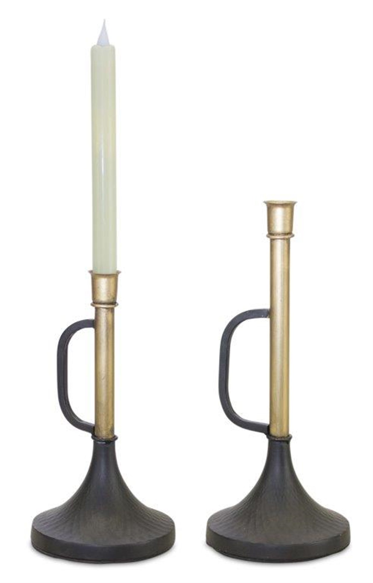 Candle Holder (Set of 2) 9.25"H, 12"H Metal