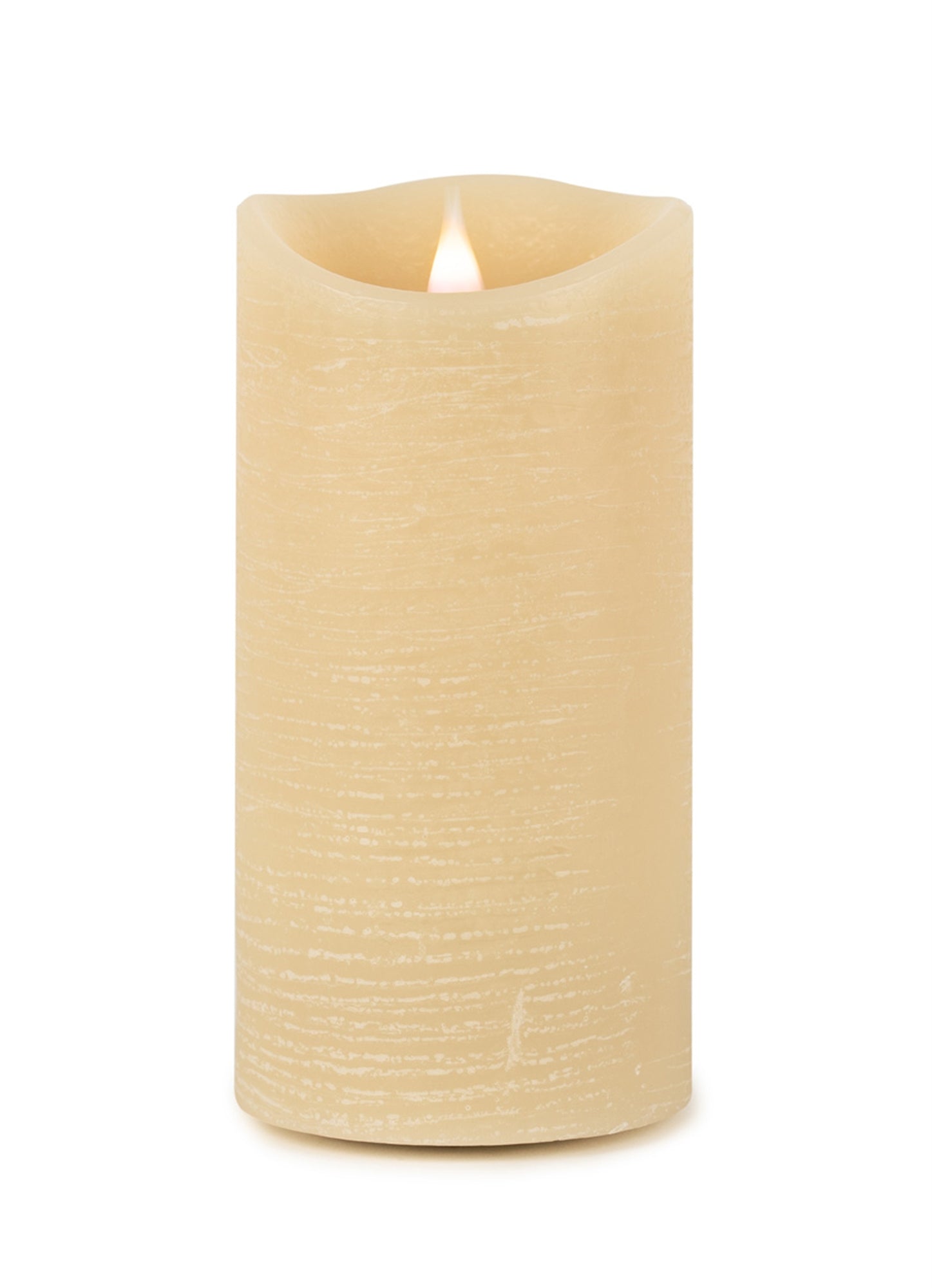 Simplux LED Designer Candle w/4 and 8 Hr Timer 3.5"D, 7.75"H Wax/ (Requires 2 C Batteries, No