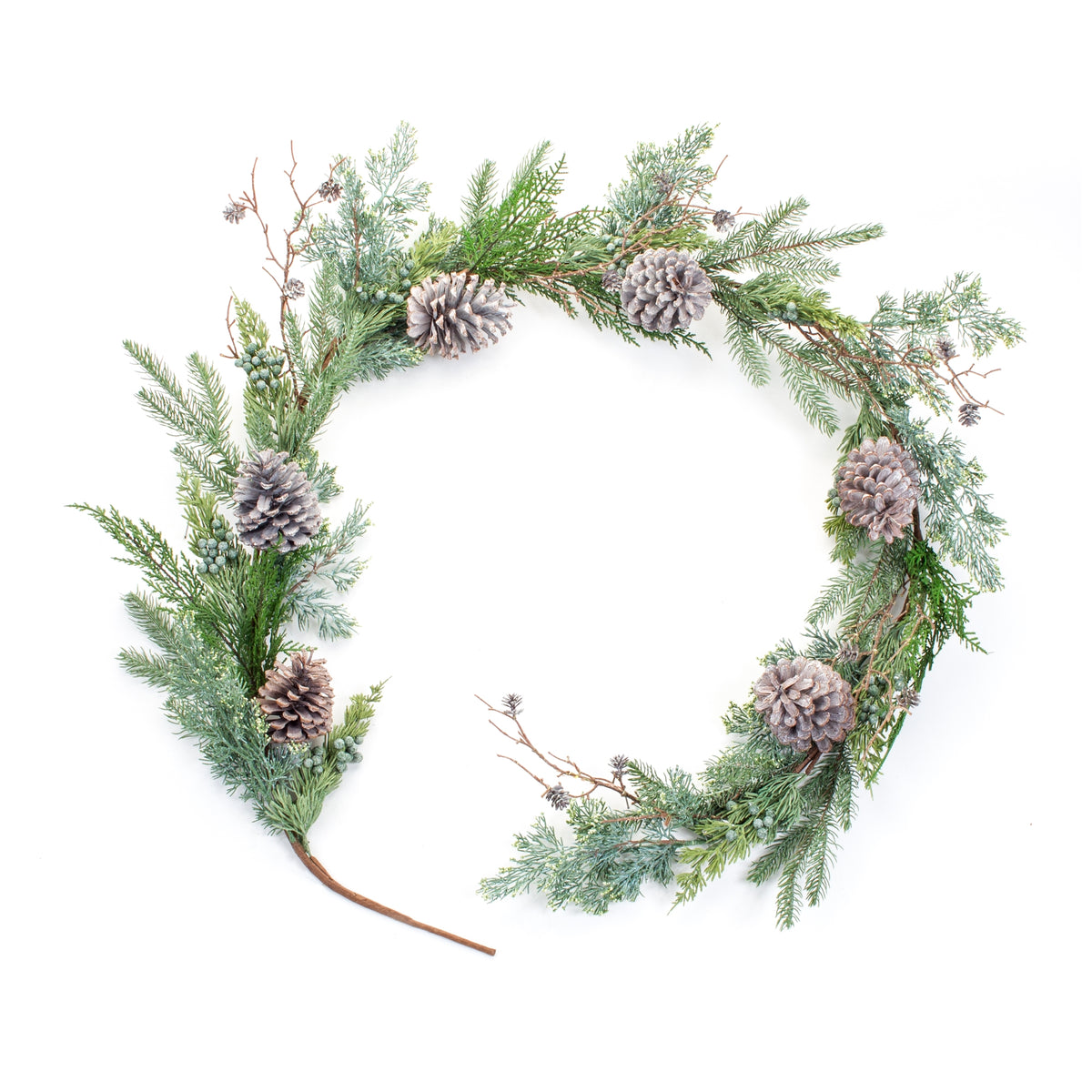 Juniper and Pine Cone Garland (Set of 6)