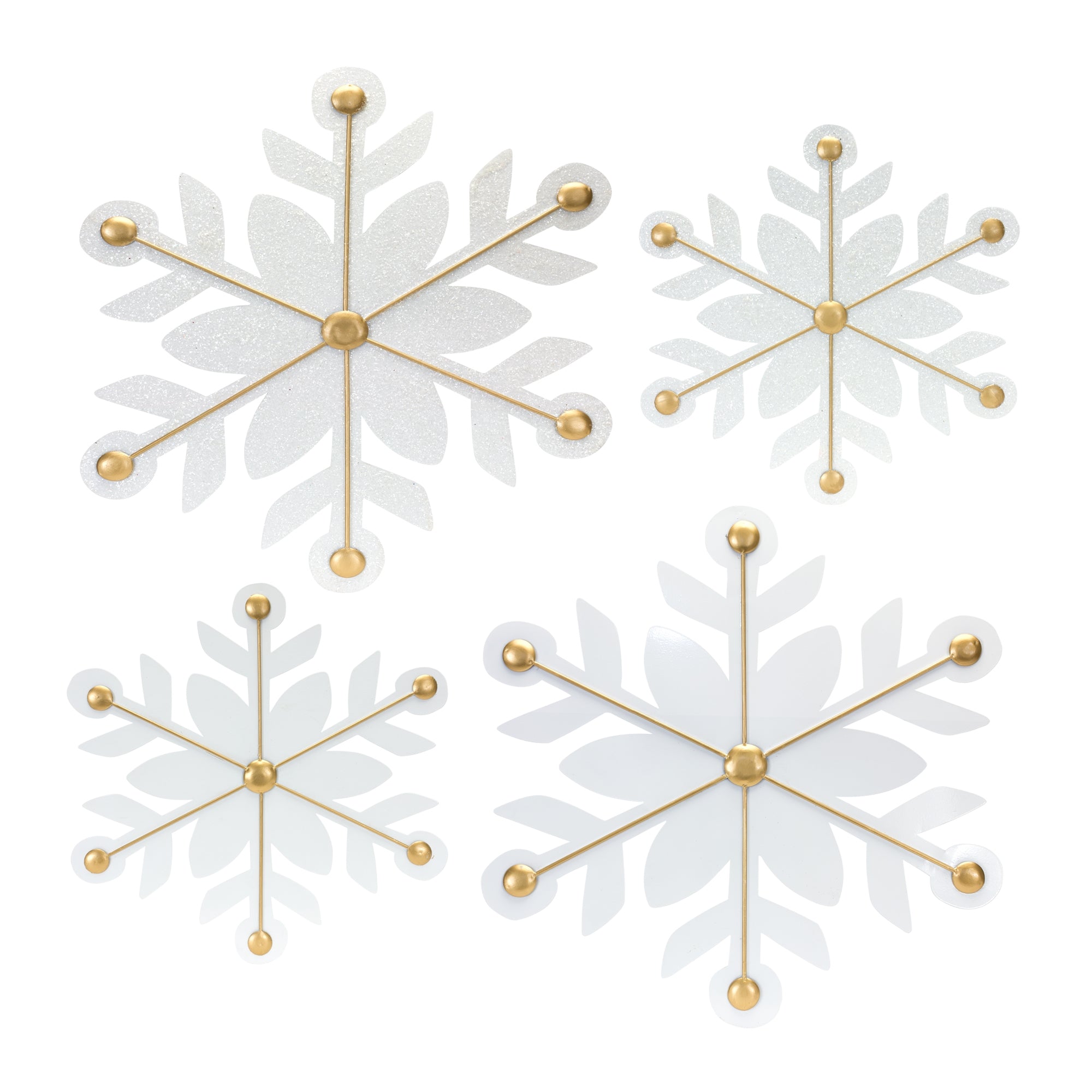 Snowflake (Set of 2) 15.5"H, 22"H Iron