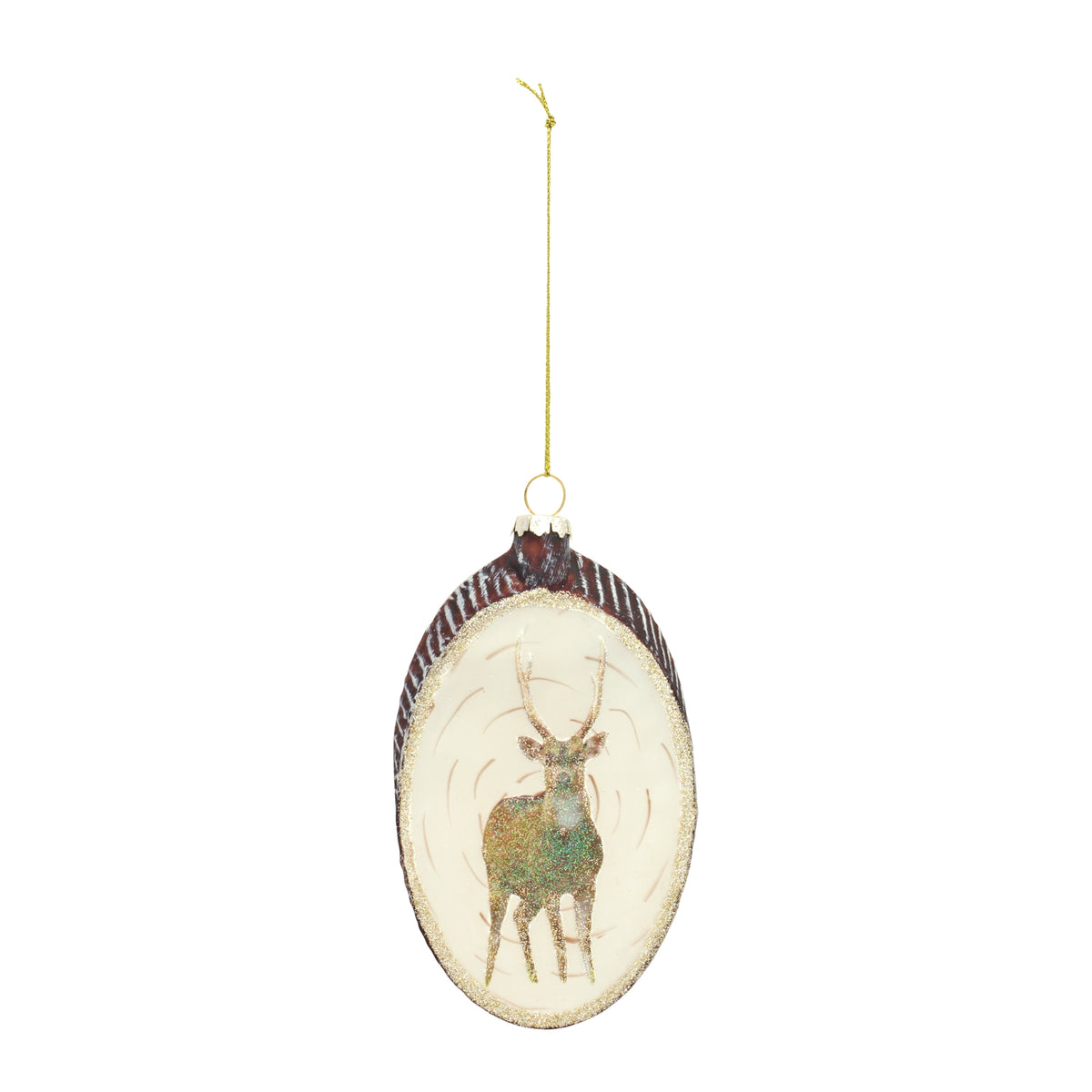 Deer Disc Ornament (Set of 12)