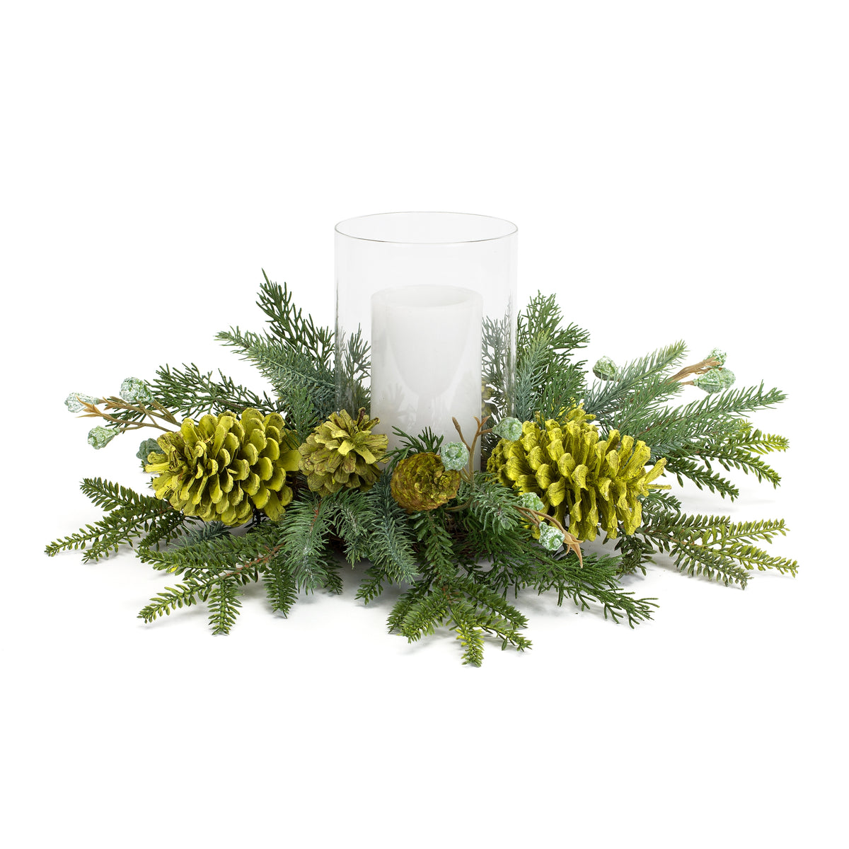 Mixed Pine Candle Holder