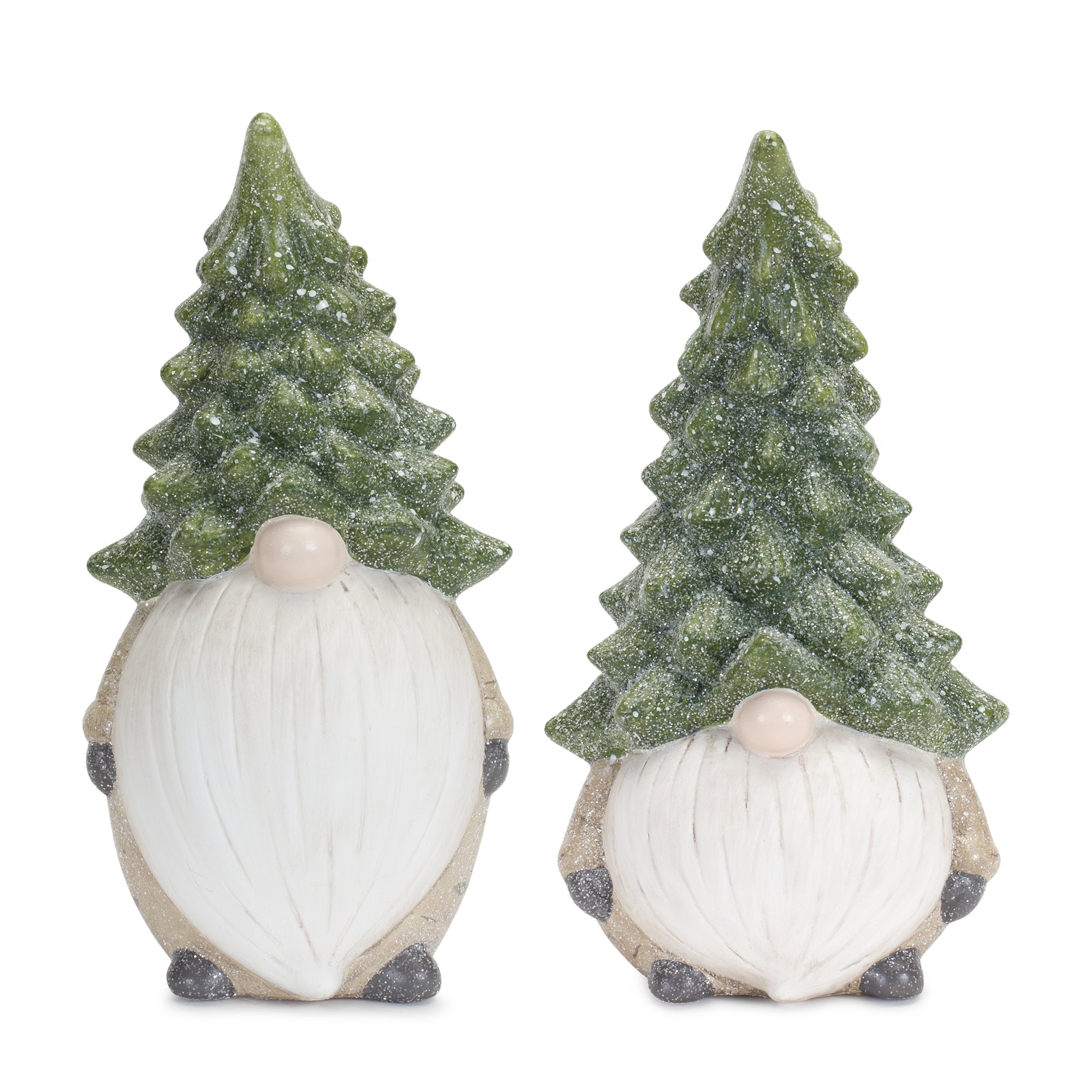 Gnome w/Tree Hat (2 Asst) 11.25”H Terra Cotta
