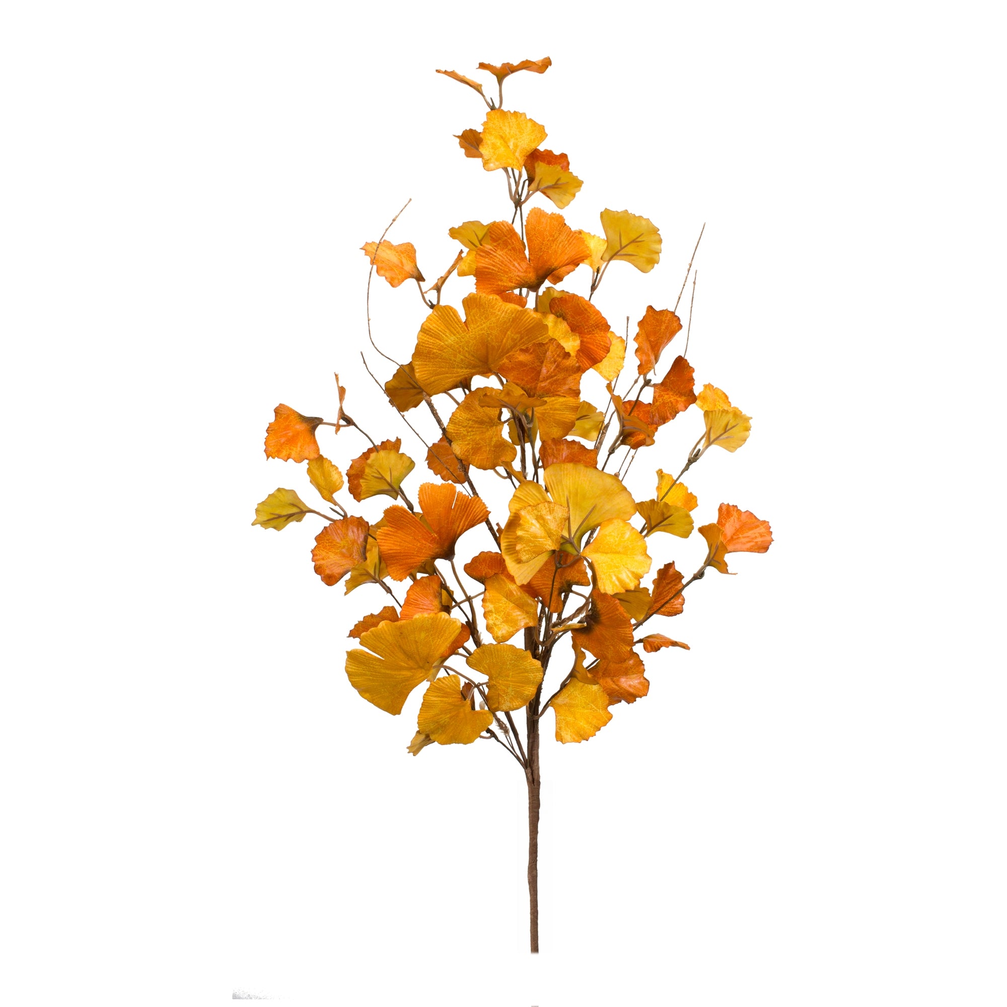 Fall Gingko Leaf Spray 39.25”H Fabric