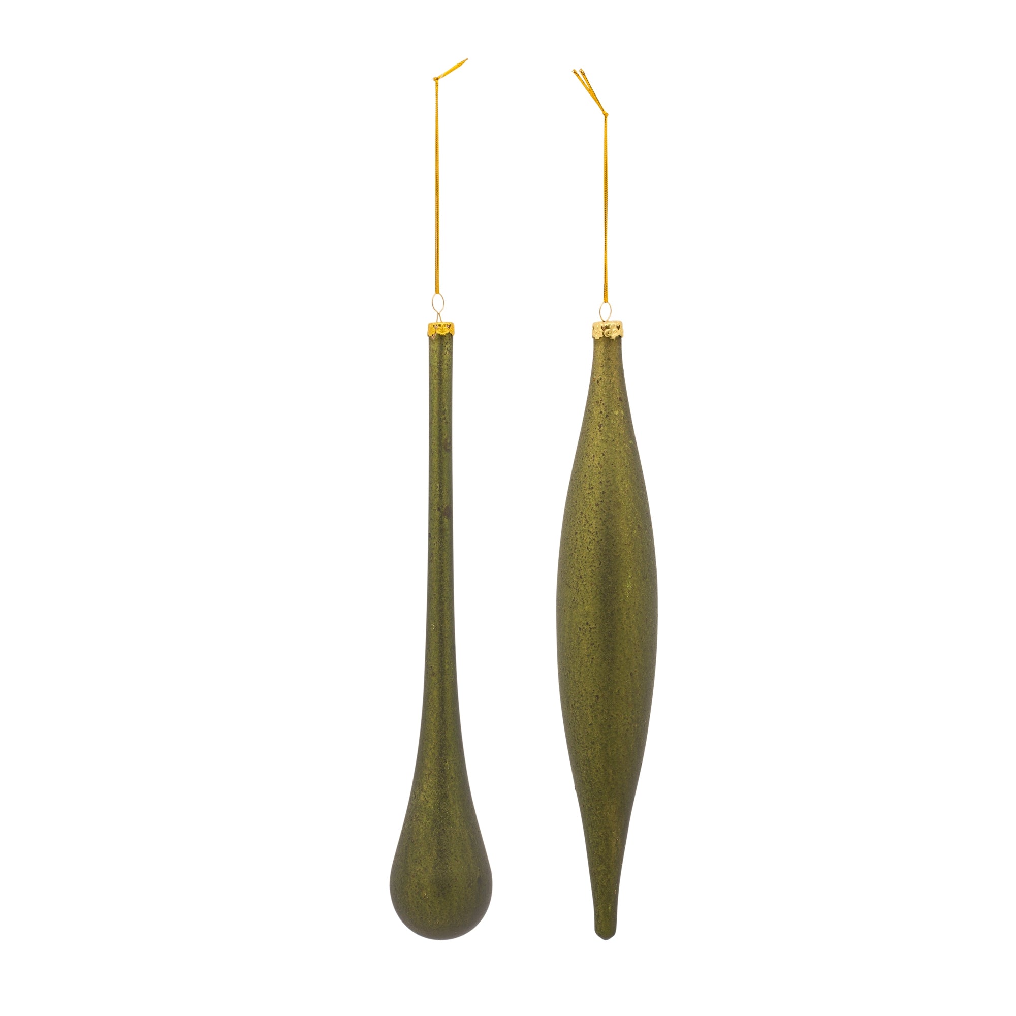 Drop Ornament (2 set of) 12.25”H Glass