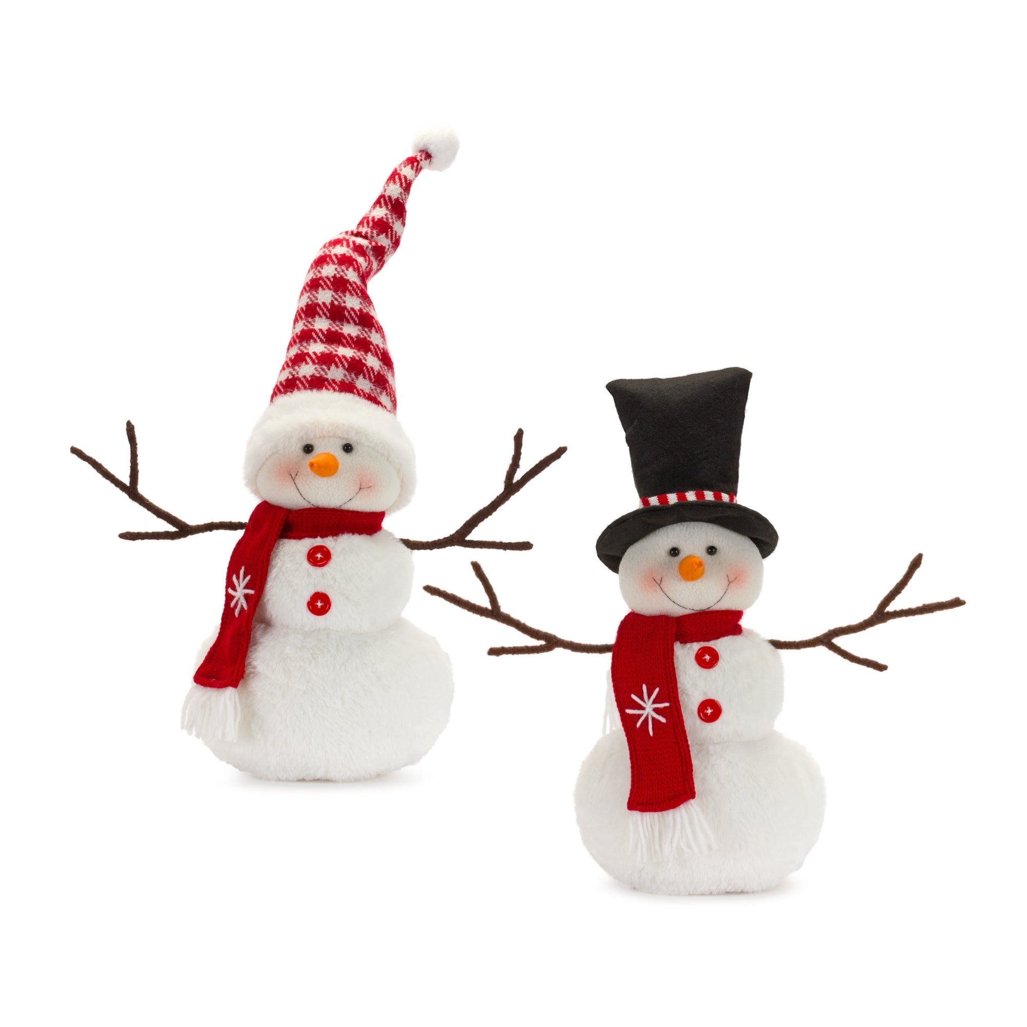 Snowman (2 Asst) 17"H, 24"H Polyester