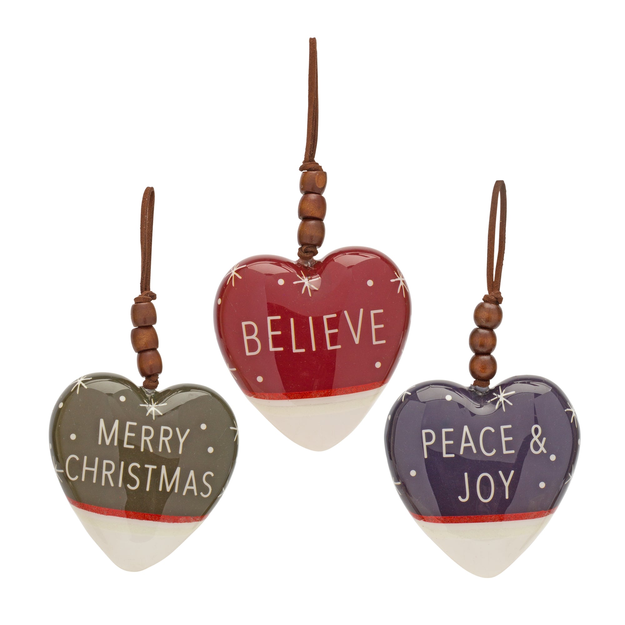 Heart Ornament (3 Asst) 4.75”H Foam