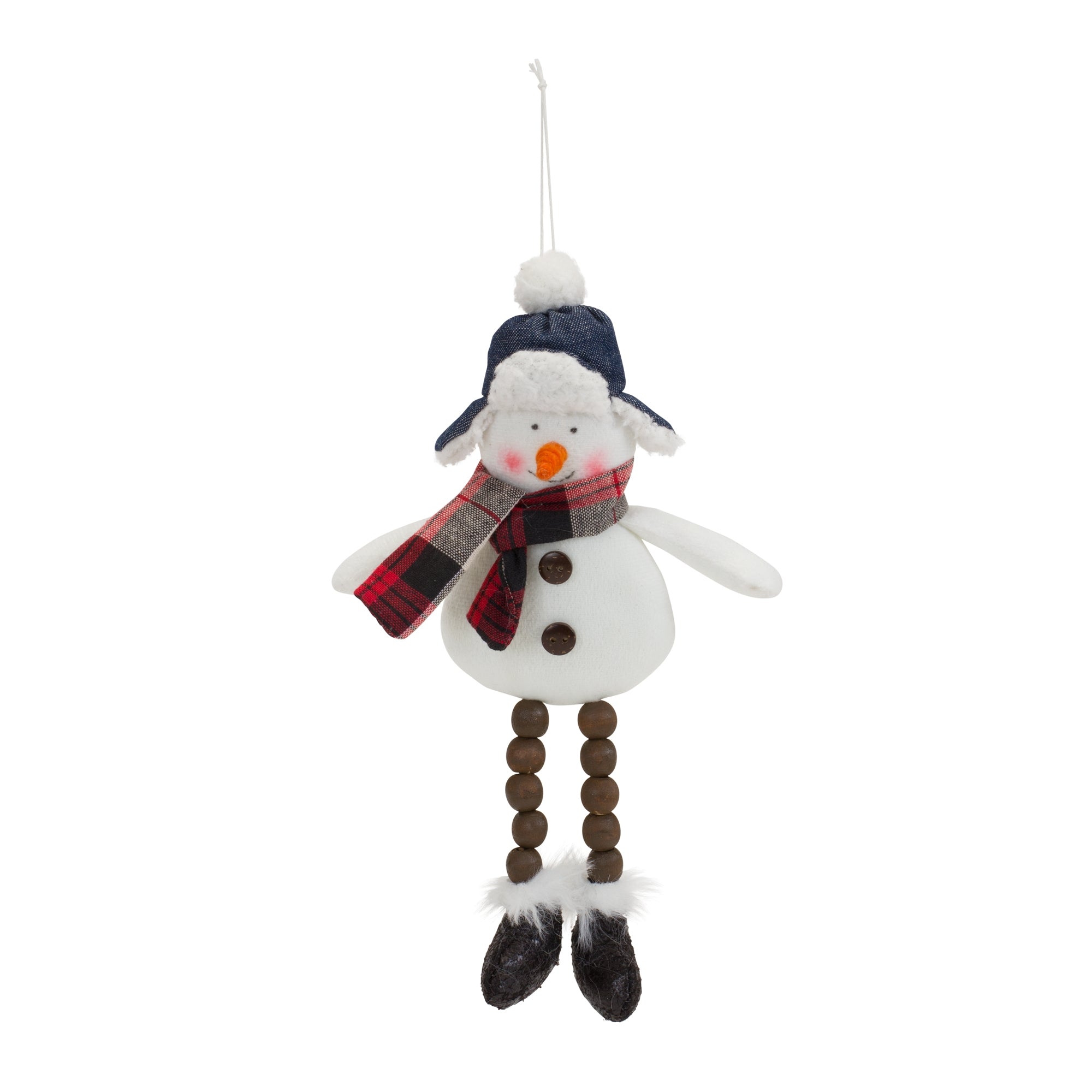 Snowman Ornament 10”H Polyester