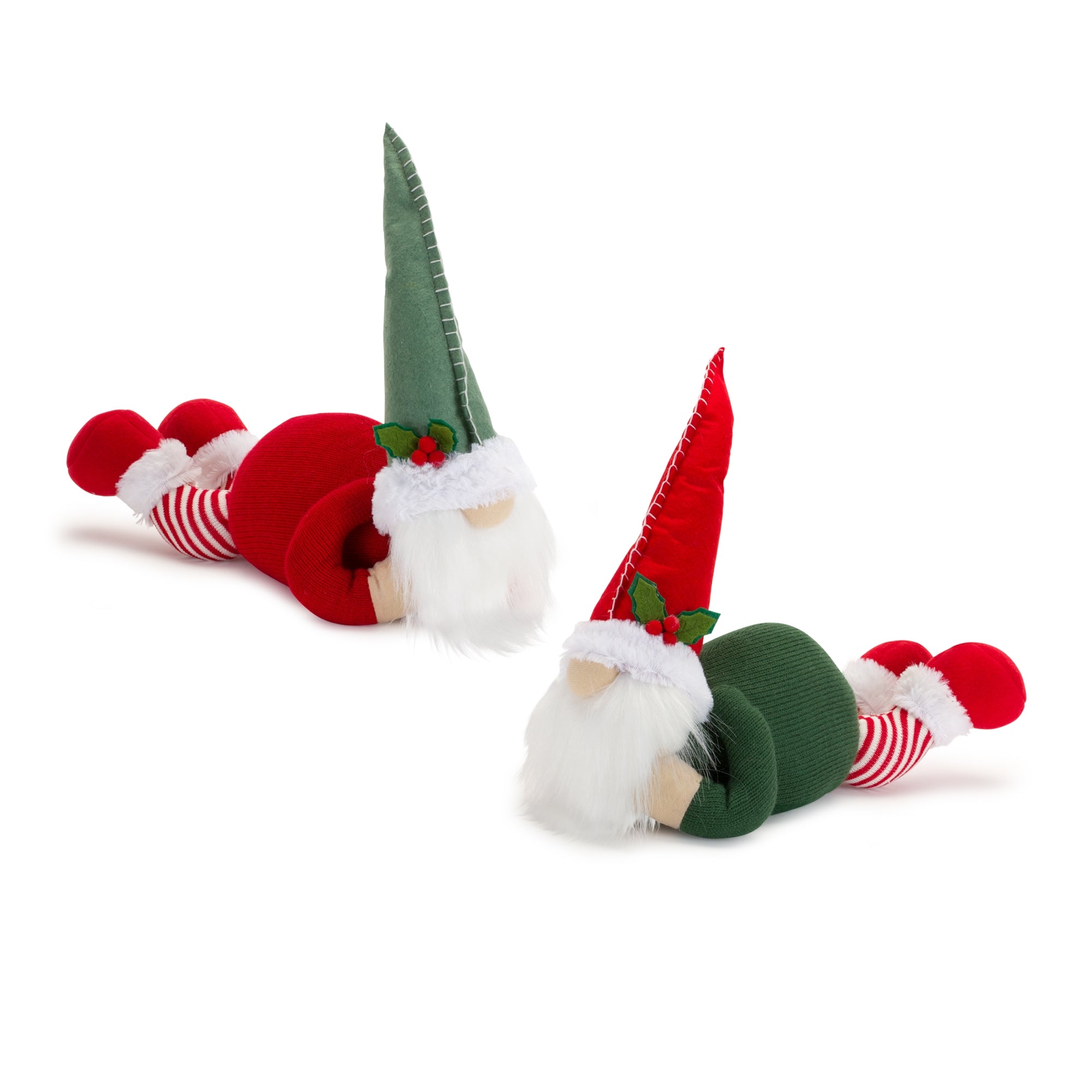 Gnome Laying (2 Asst) 14.5"L x 11"H Polyester