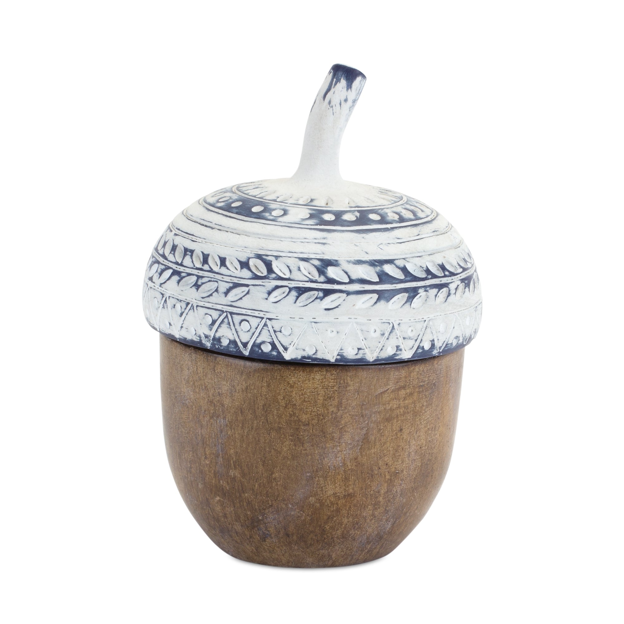 Acorn Box 4"D x 6.5"H Resin