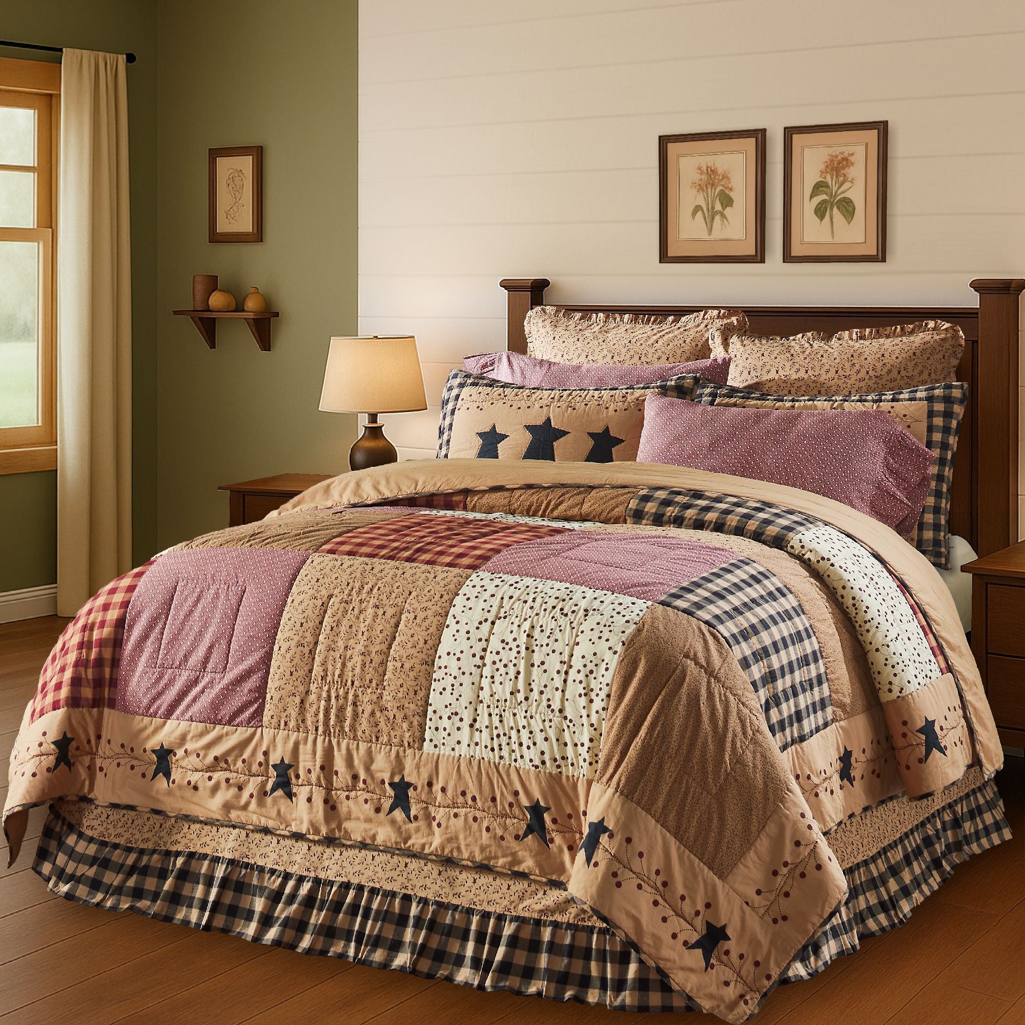 Pip Vinestar King Quilt 106Wx97L