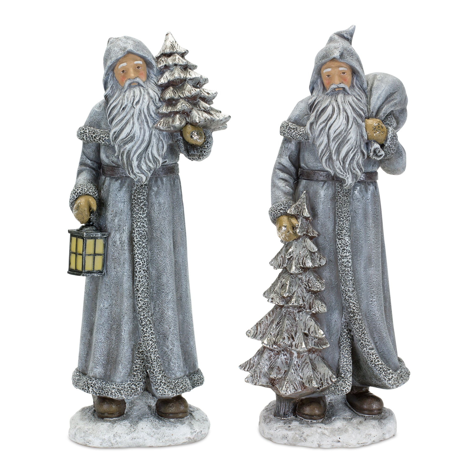 Santa (2 Asst) 12.5”H Resin