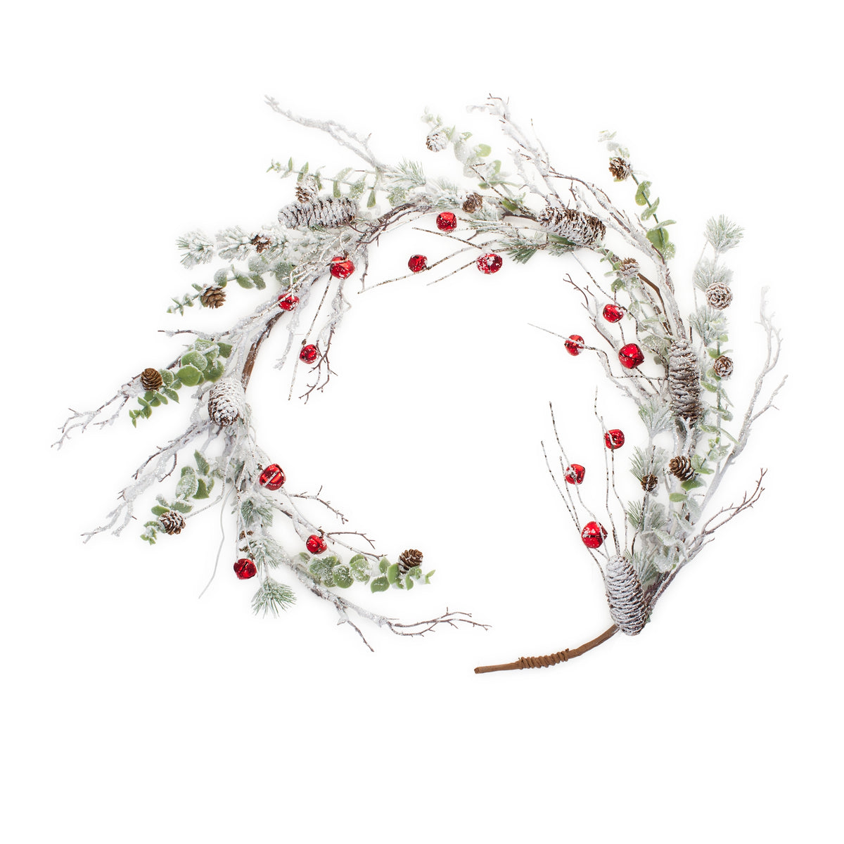 Snow Pine Garland w/Sleigh Bells