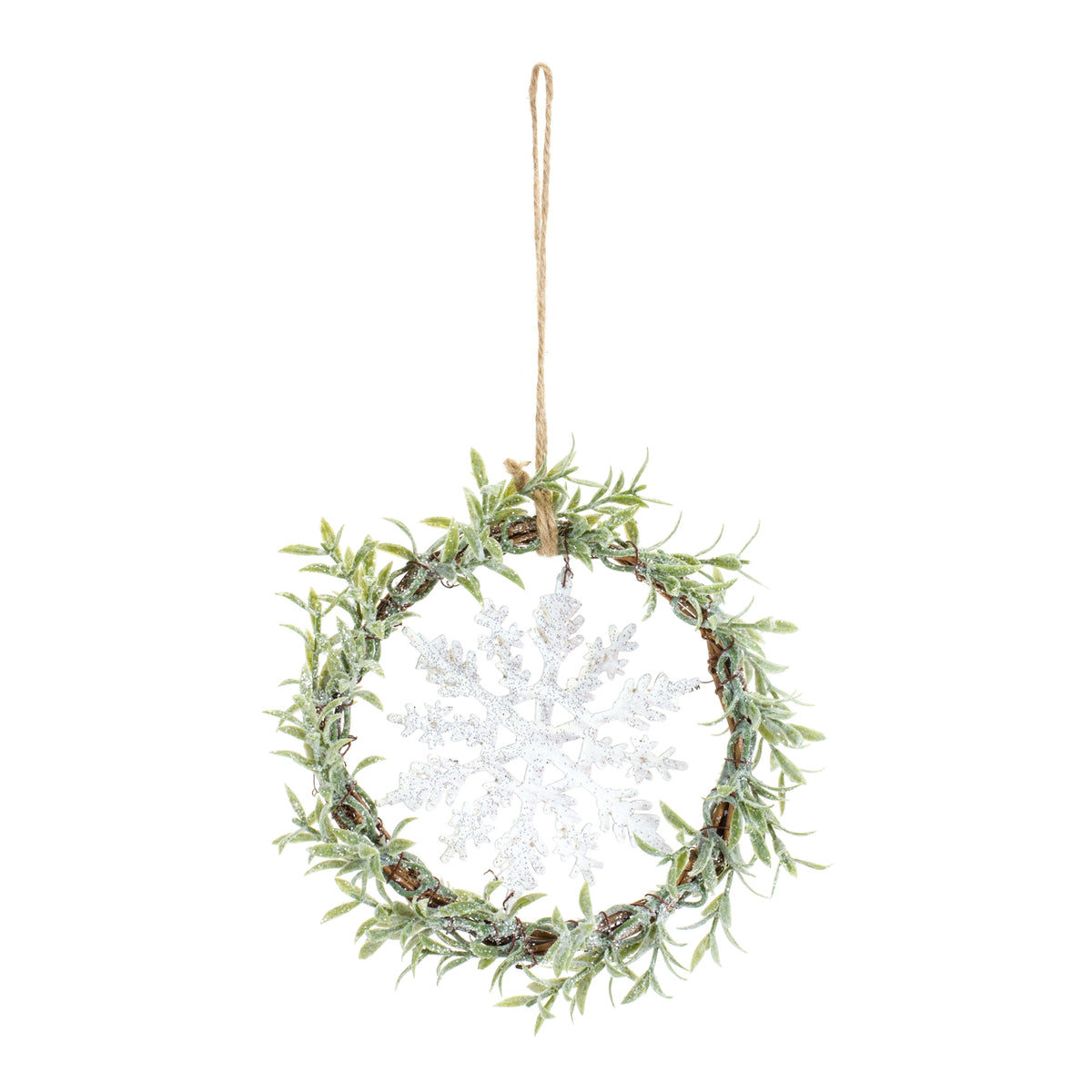 Mini Wreath w/Snowflake