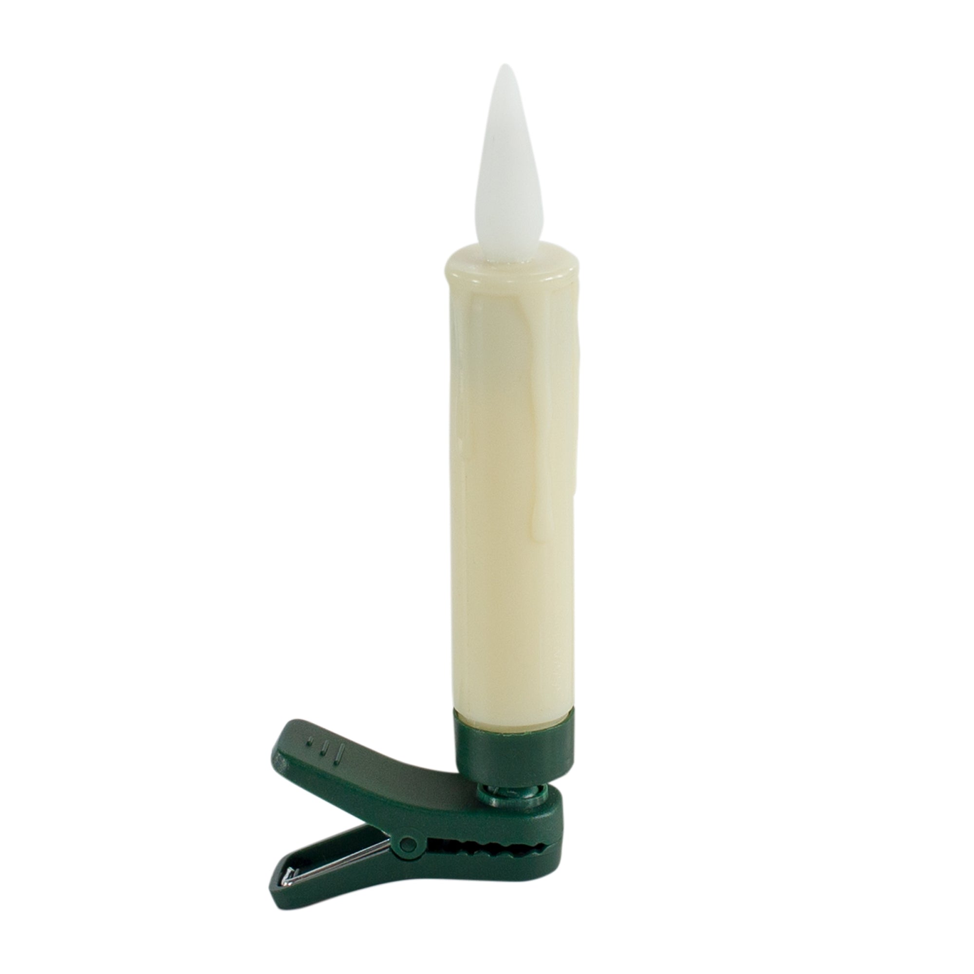 FIA Flame Candle Clip/Suction Cup/Holder (Set of 10) w/Remote 4”H  1 AAA Battery Not Included