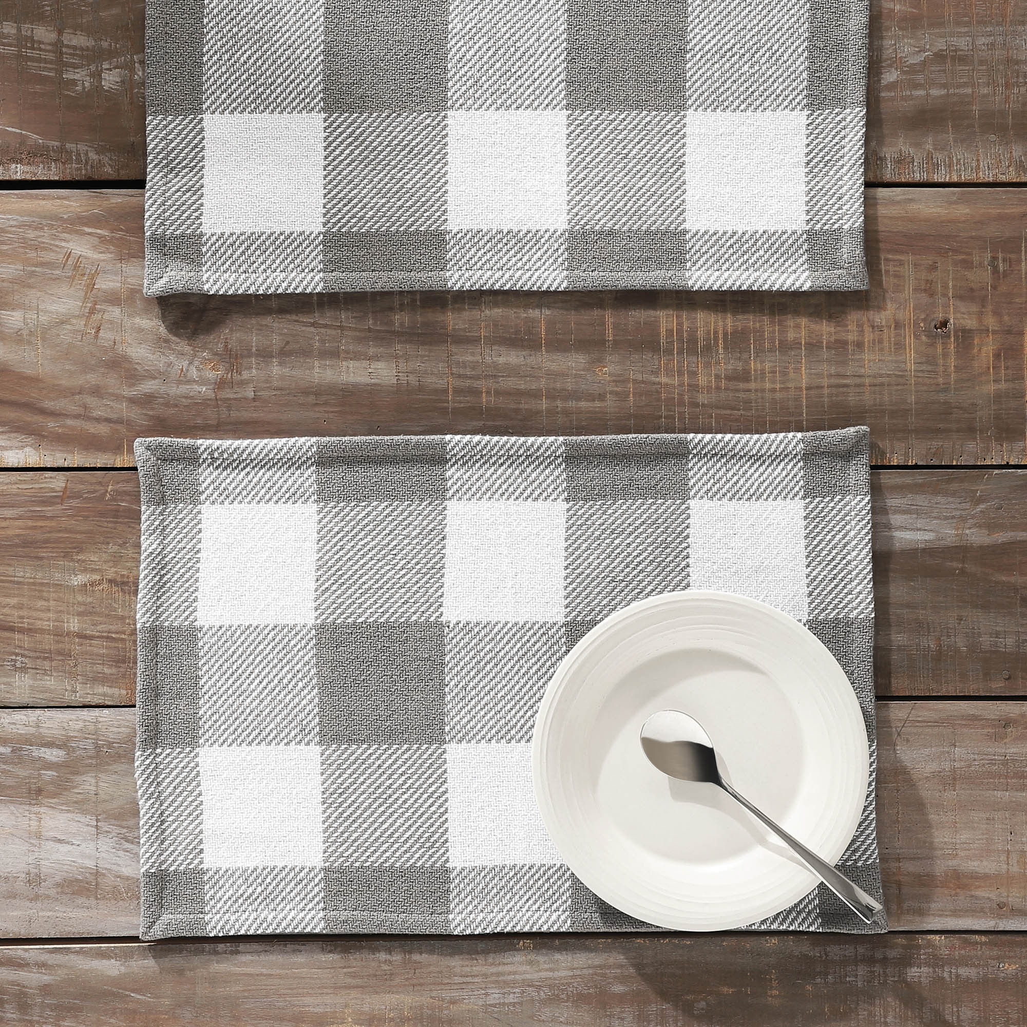 Annie Buffalo Check Grey Placemat Set of 2
