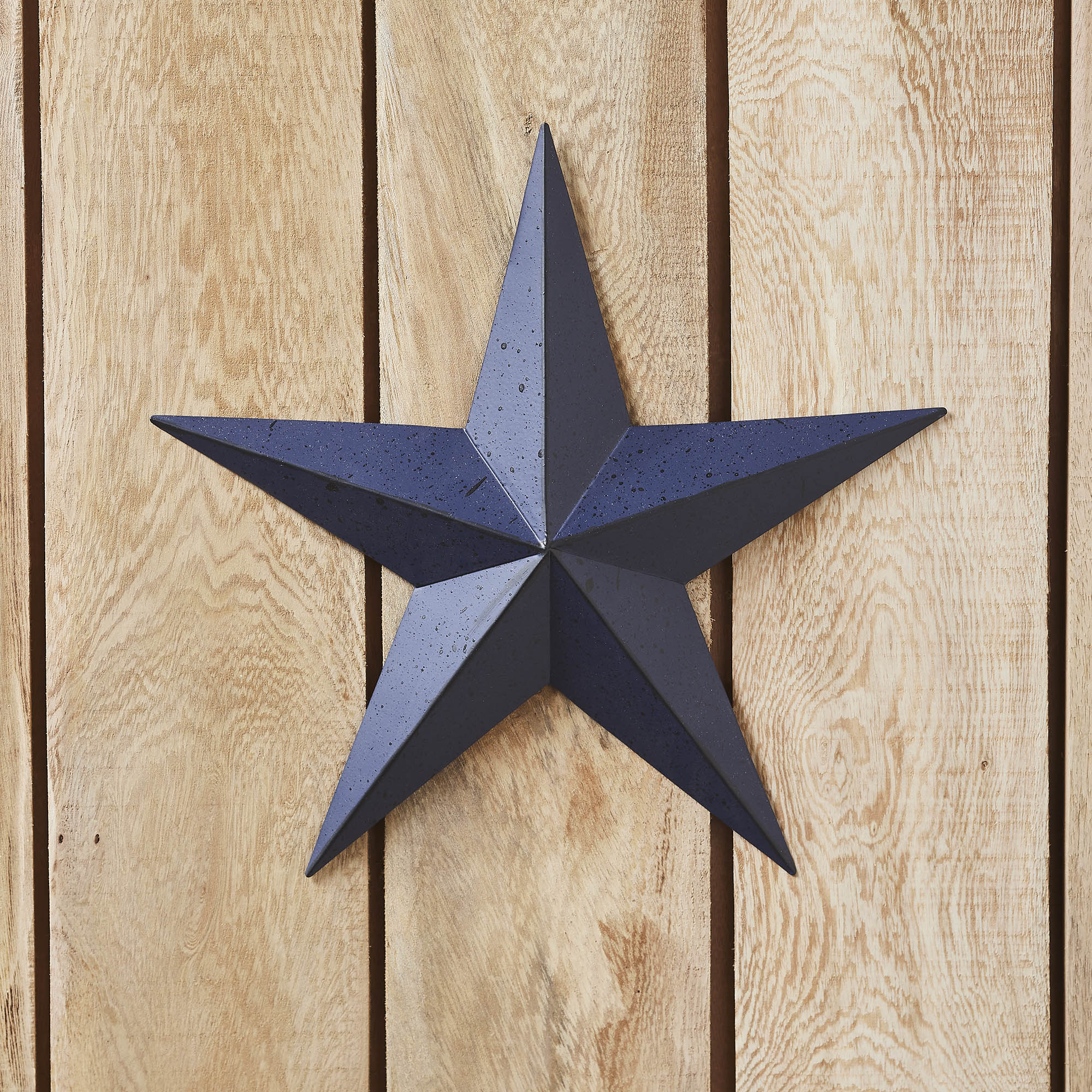 Metal Star Speckled Navy Distressed 12x12